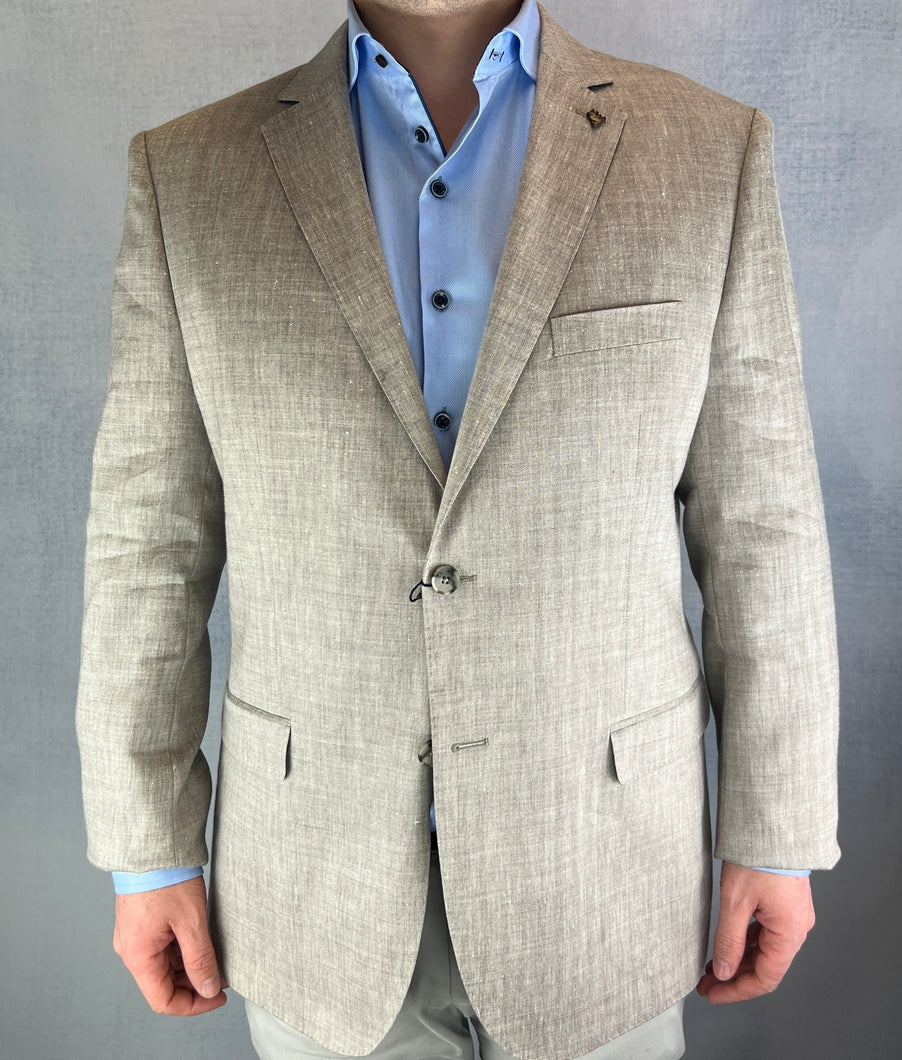 Magee 0055118 | Linen Classic Fit Sports Jacket in Beige