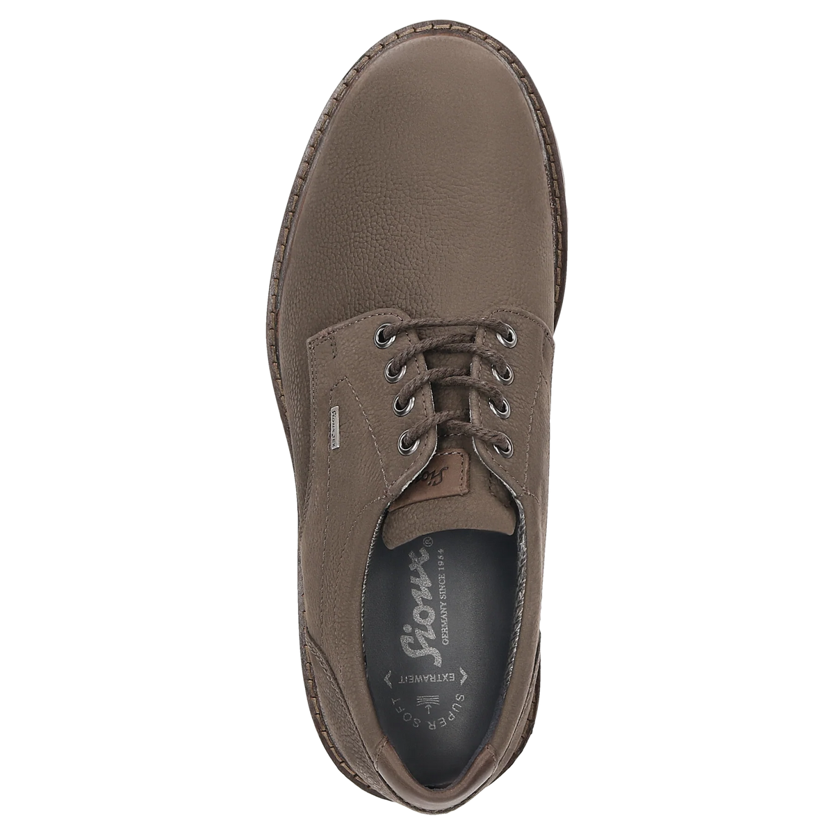 Sioux Brown Wide H Fit Shoe 12462