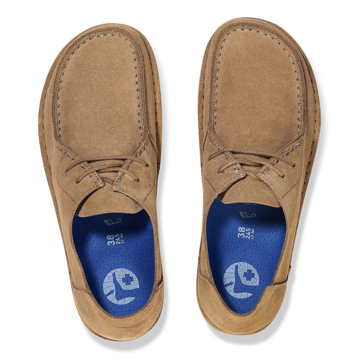 Birkenstock Moccasin Suede Leather Grey Taupe 1034413