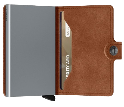 Secrid Mini-Wallet Vintage Cognac Silver