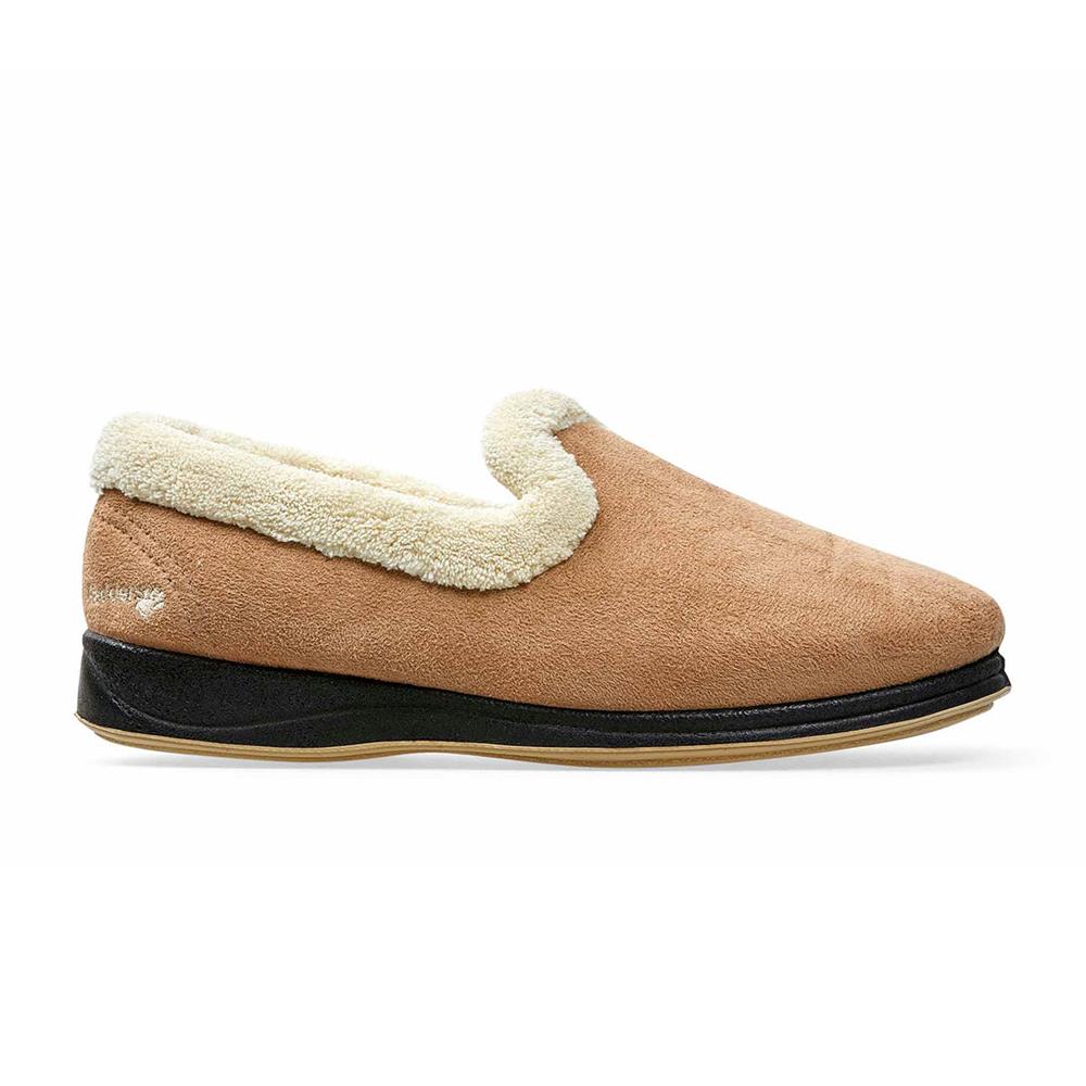 Padders Ladies Slippers Repose Taupe