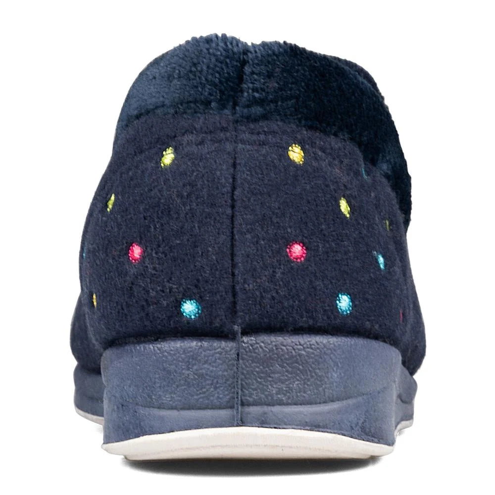 Padders Navy with Multi Dots Repose