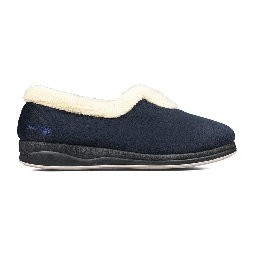 Padders Ladies Slippers Repose Navy