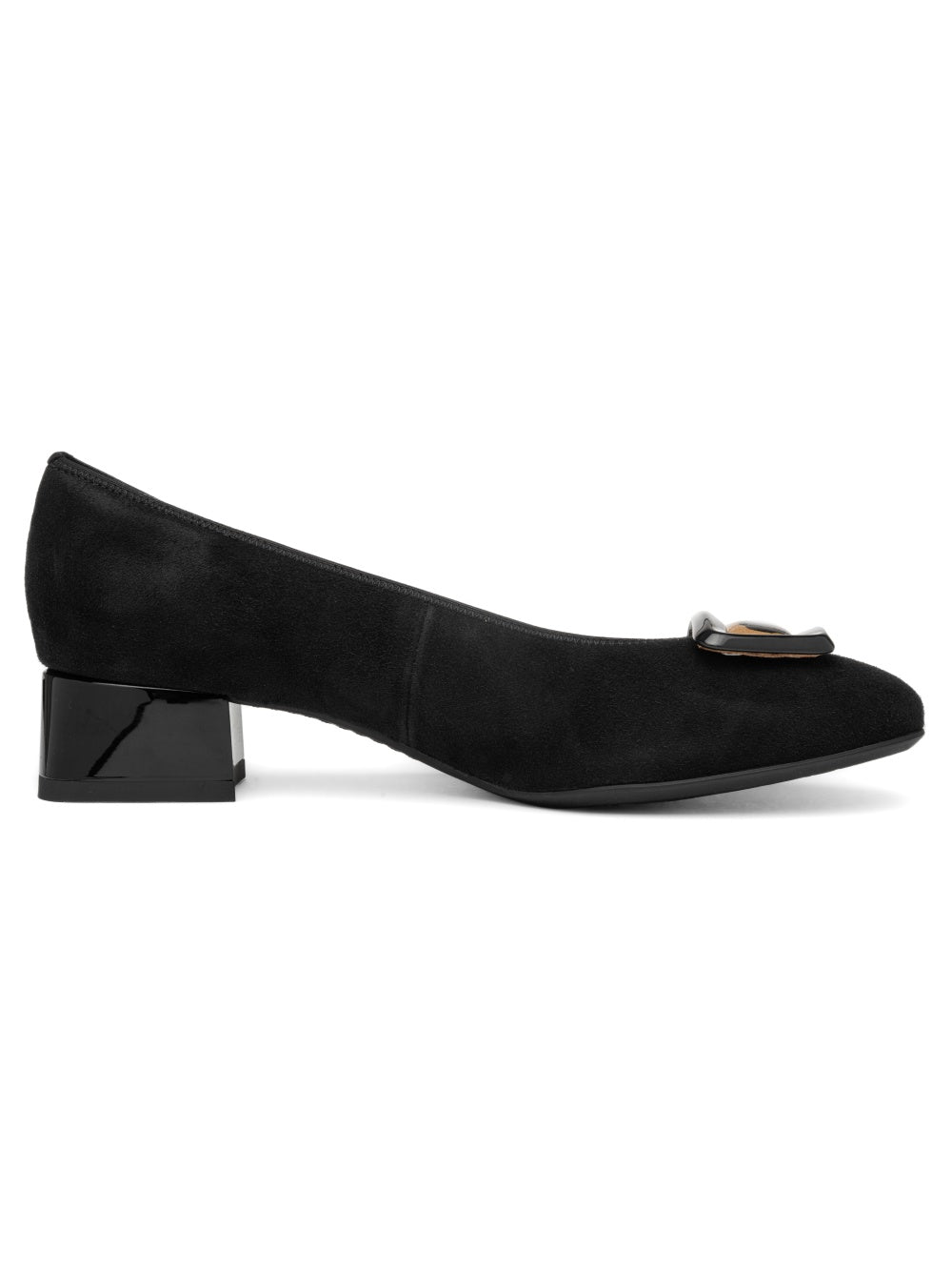 Ara Black Block Heel H Fit Pumps 12-20423-11