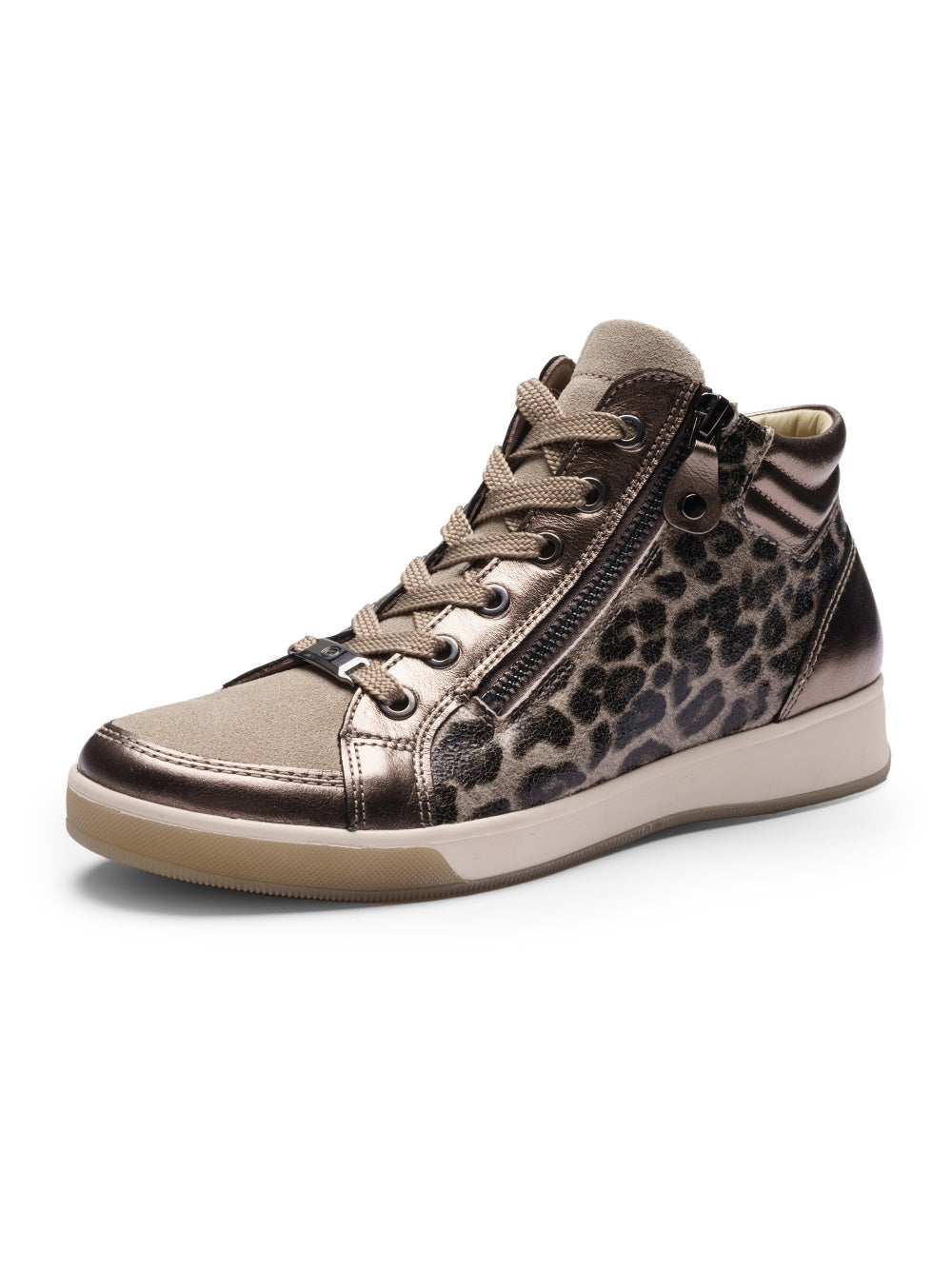 Ara Rom Leopard Beige Boots 12-24499-36