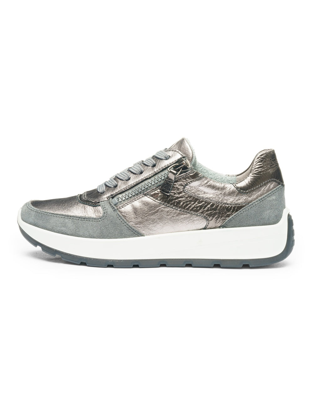 Ara New York Wide Trainers Grey 12-25112-11