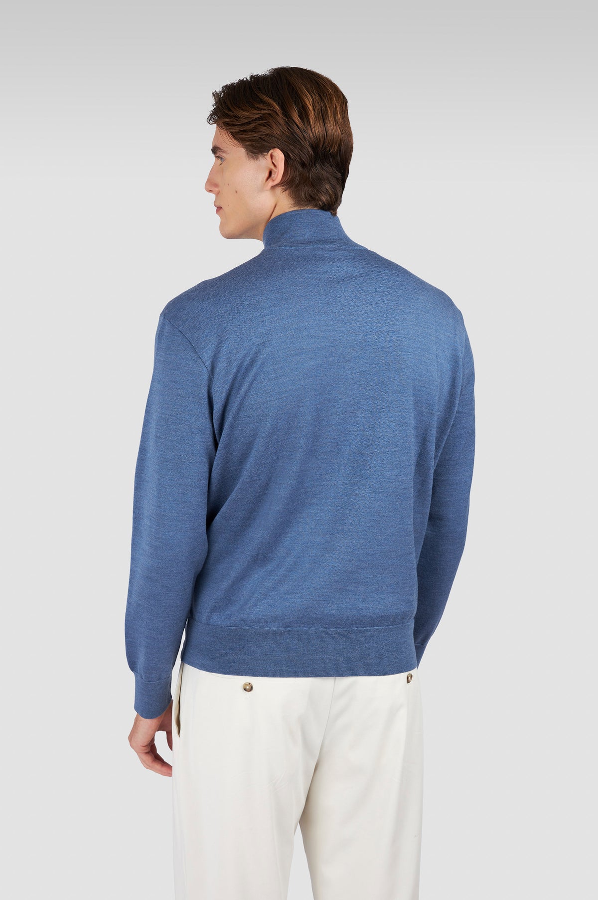 Paul Shark Merino Wool Zip Knit in Indigo 15311103 635