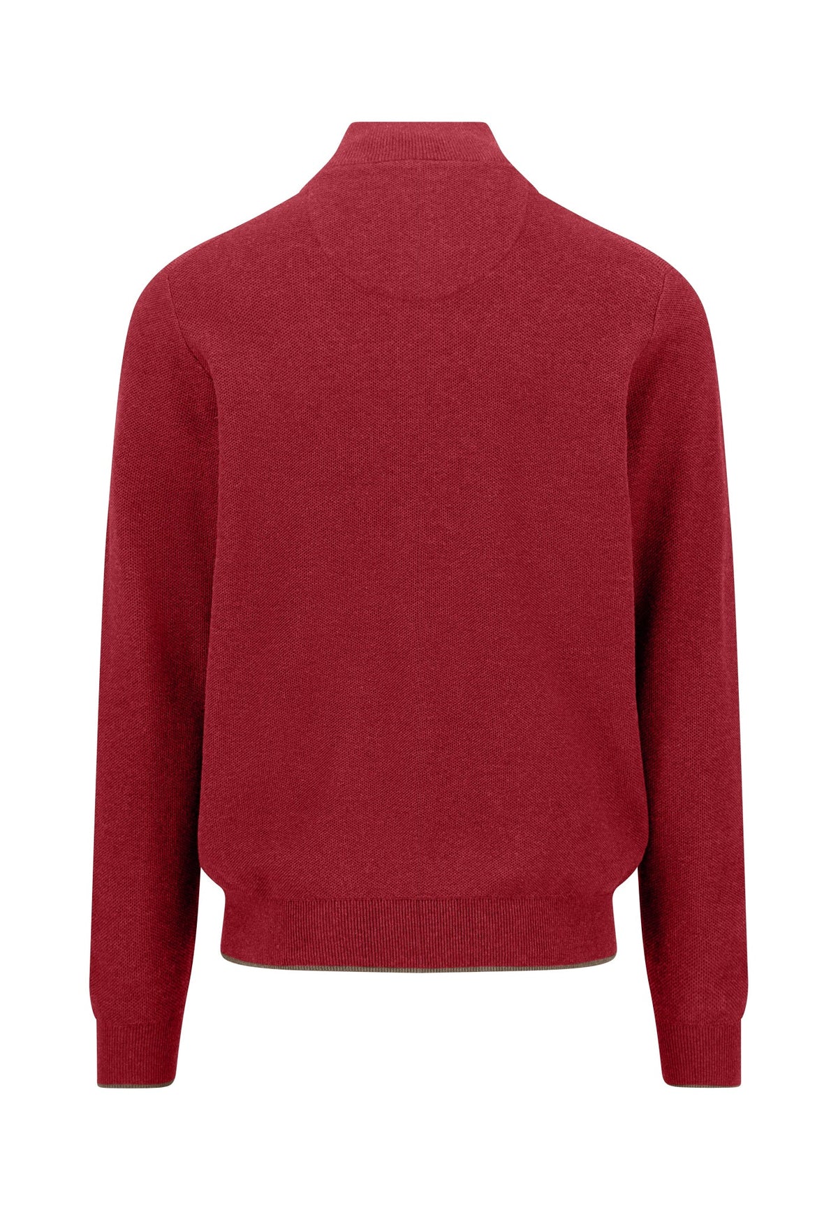 Fynch Hatton Brick Red Button Placket Jumper 1614 219 346