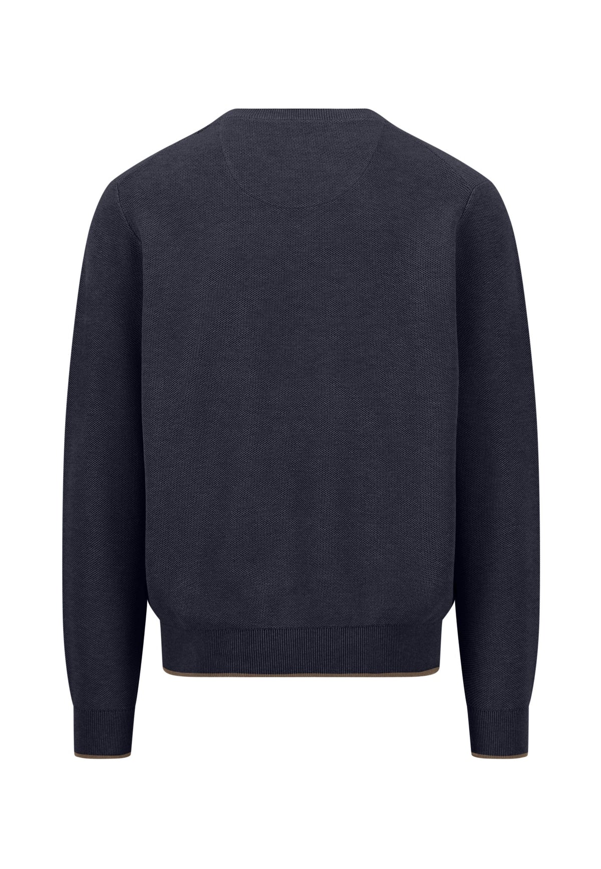 Fynch Hatton Navy Textured Crew Knit 1614 220 690