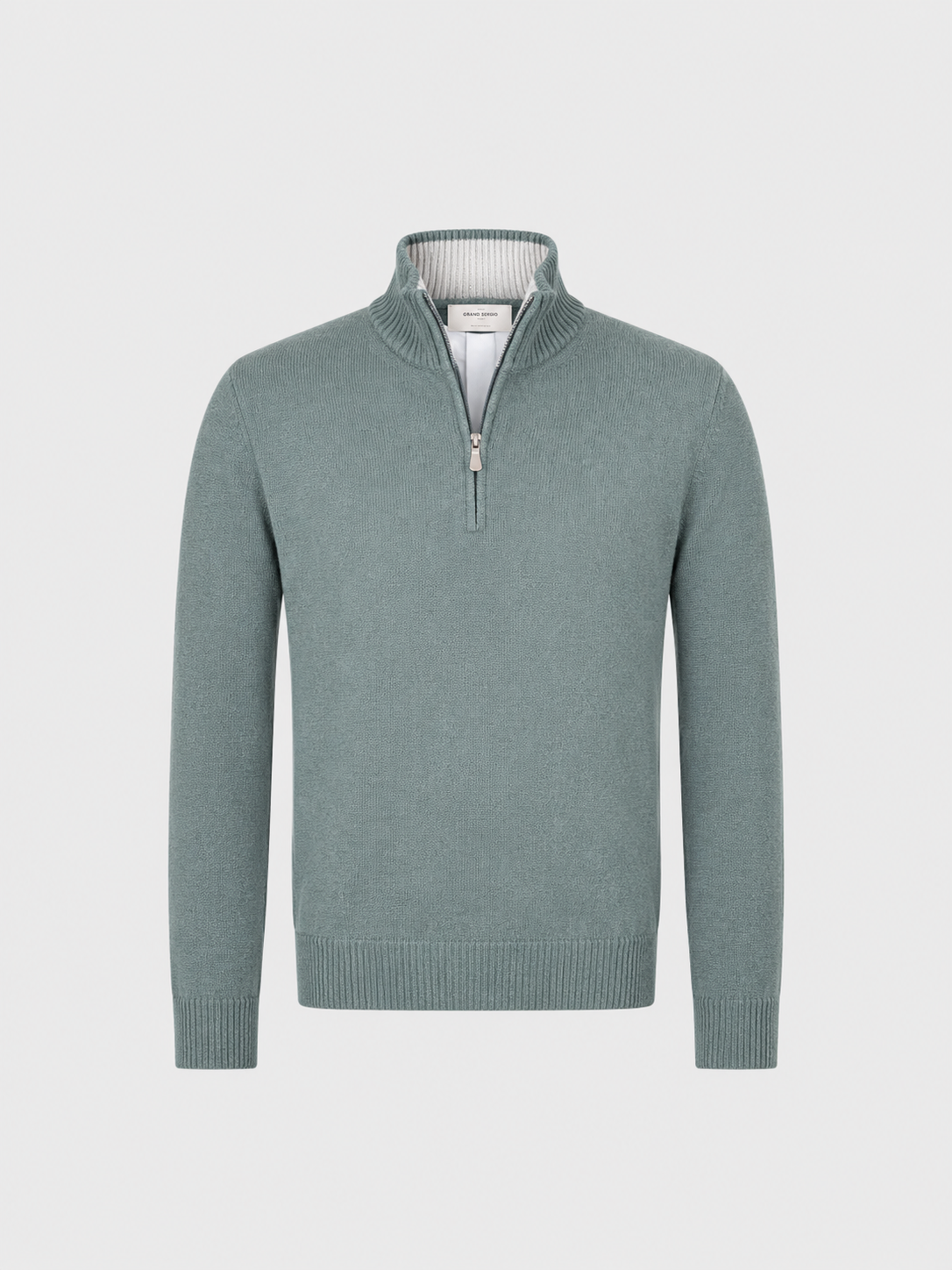 Gran Sasso Green Zip Knit 23125 19621 477