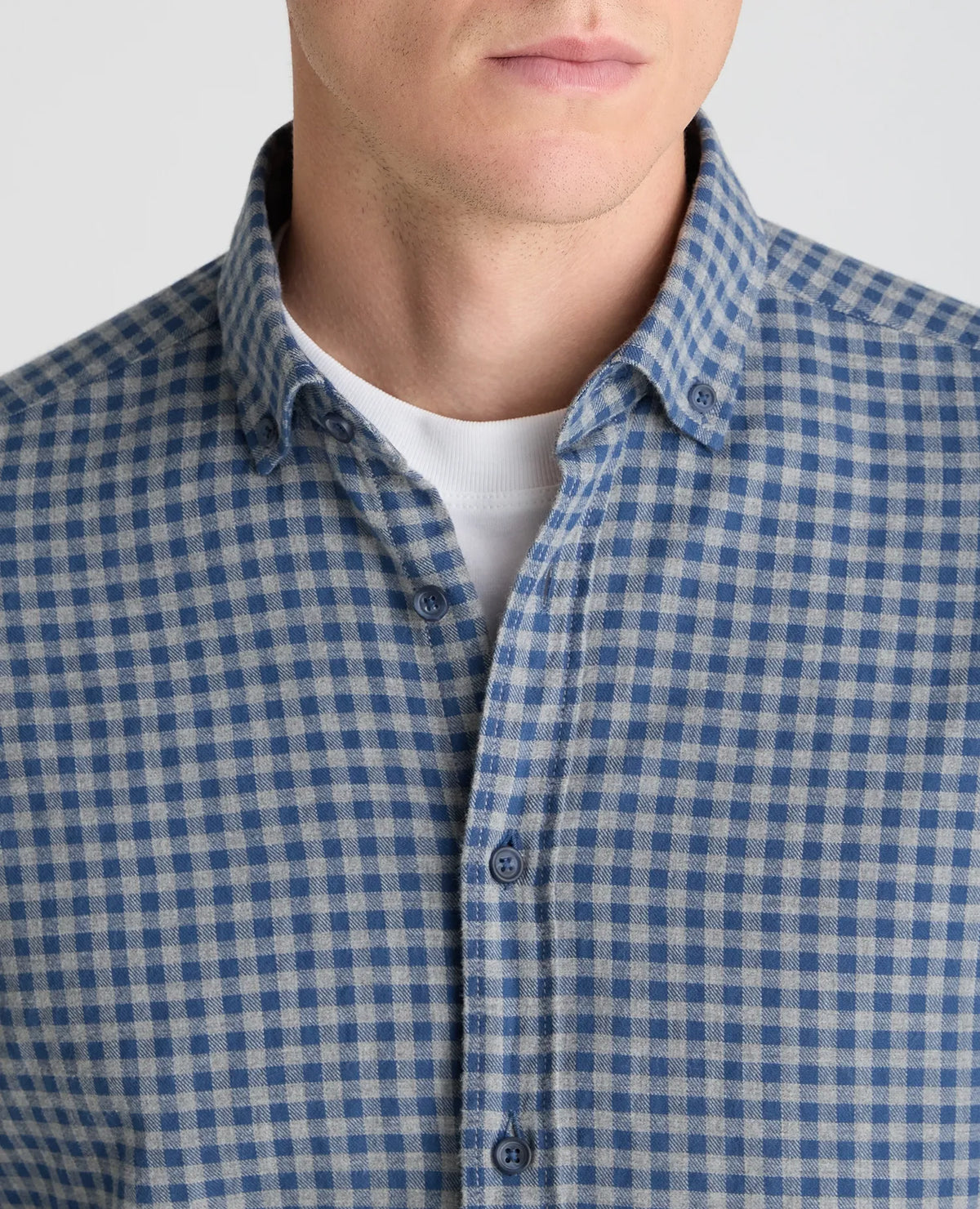 Remus Uomo Blue Grey Check Shirt 13404 27