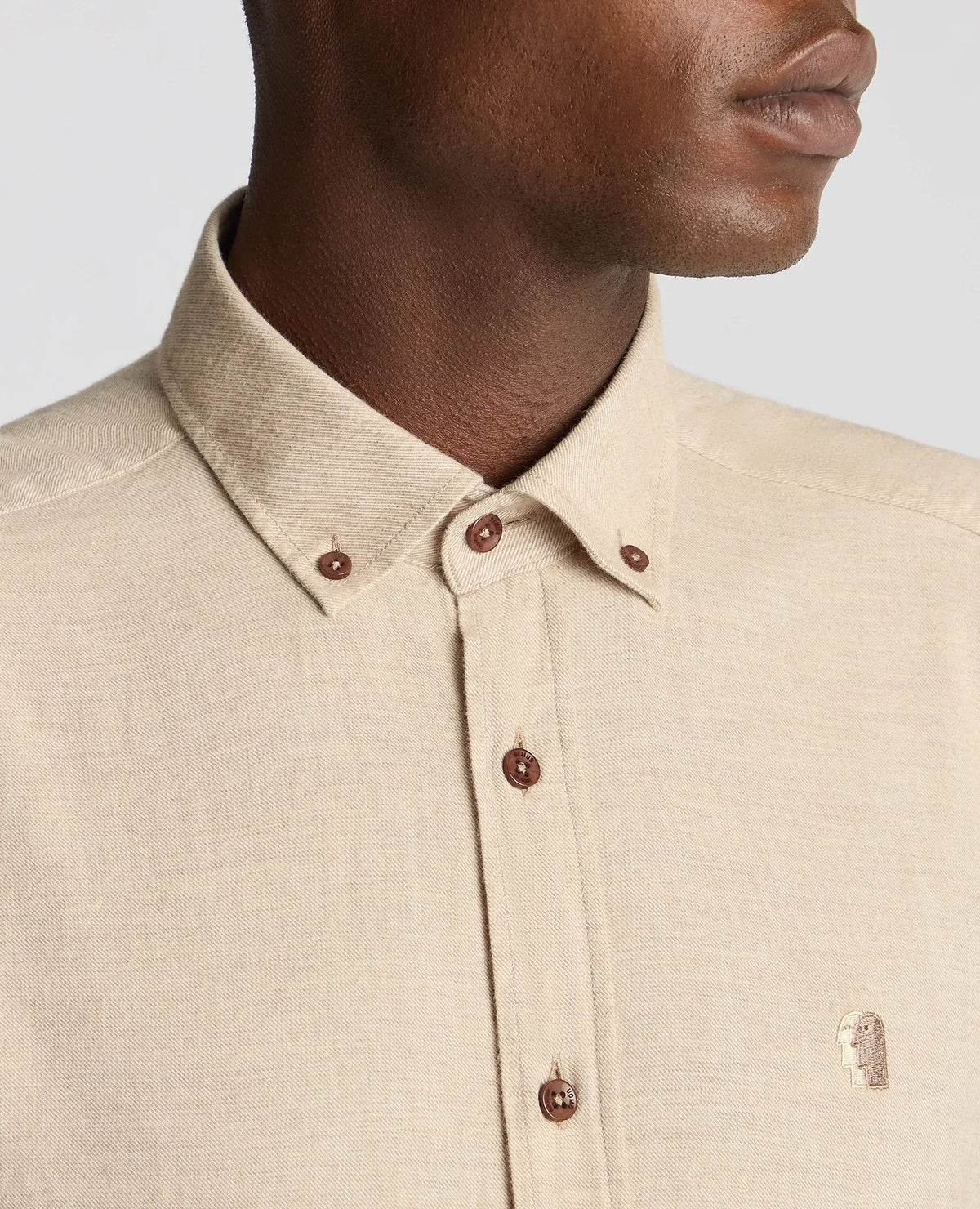 Remus Uomo Beige Tapered Fit Shirt 13925 93