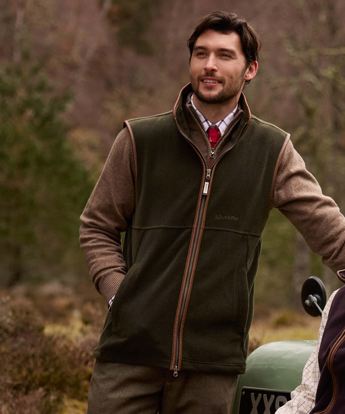 Schoffel Oakham Fleece Gilet Dark Olive 22-1056 6990