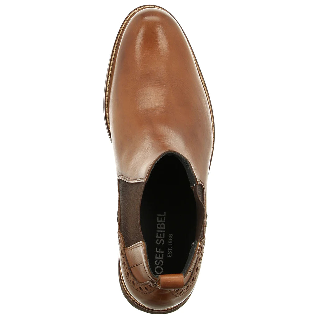Mens slip on deals boots brown