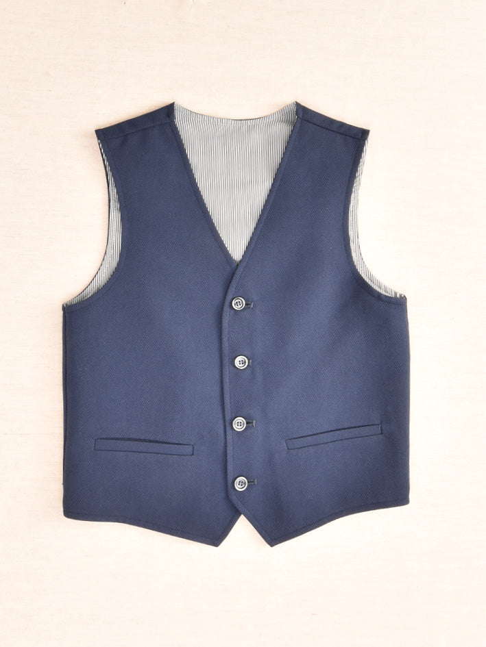 One Varones Boys Navy Waistcoat 10-10012 78