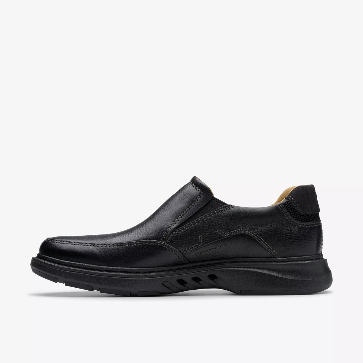 Clarks Black Slip On Shoe Un Briley Step