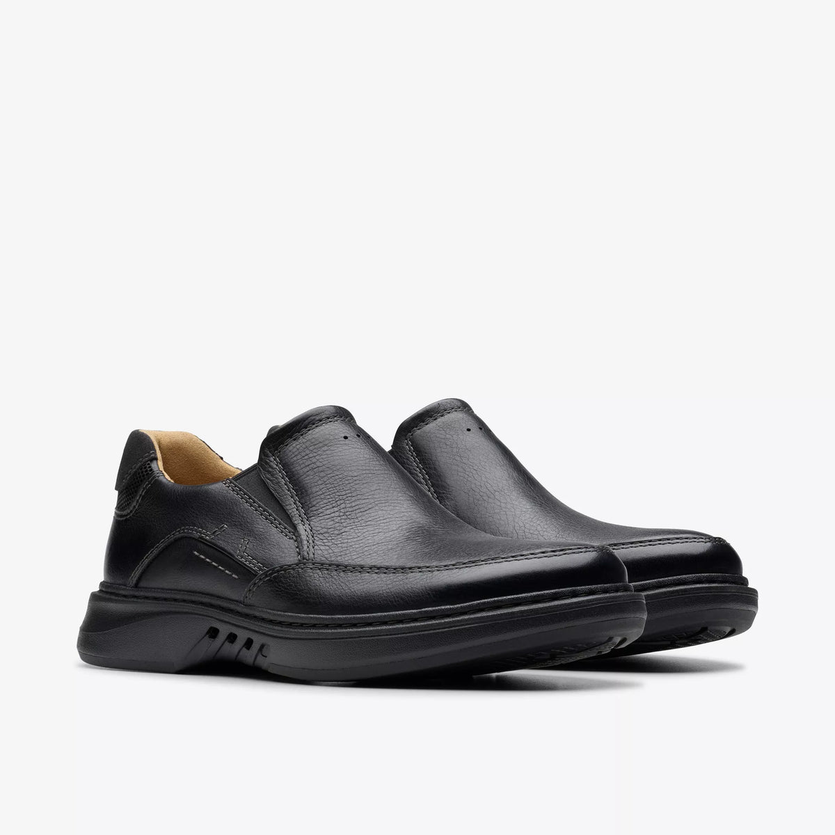 Clarks Black Slip On Shoe Un Briley Step