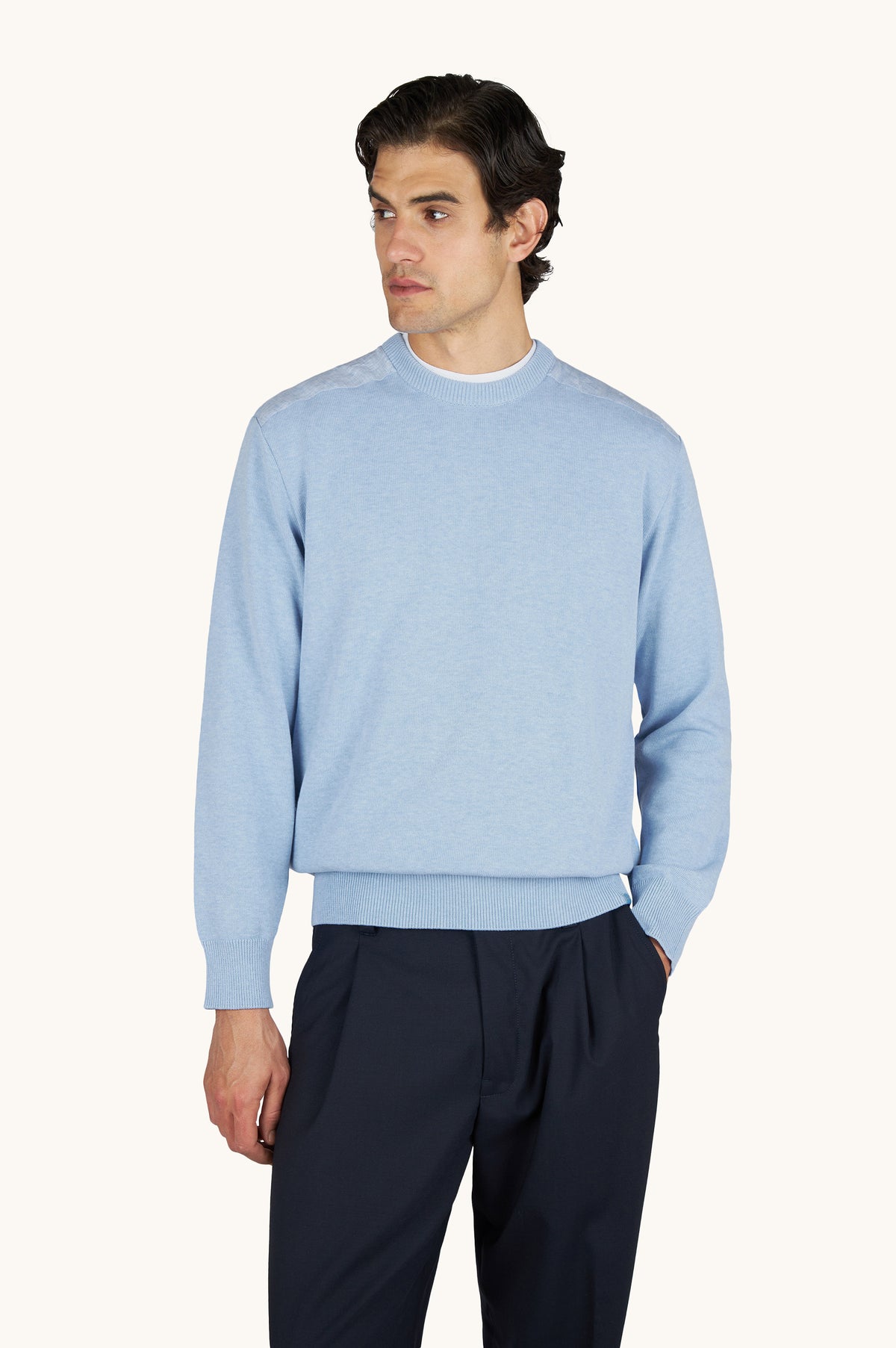 Paul Shark Allure Blue Crew Knit 26411505 363