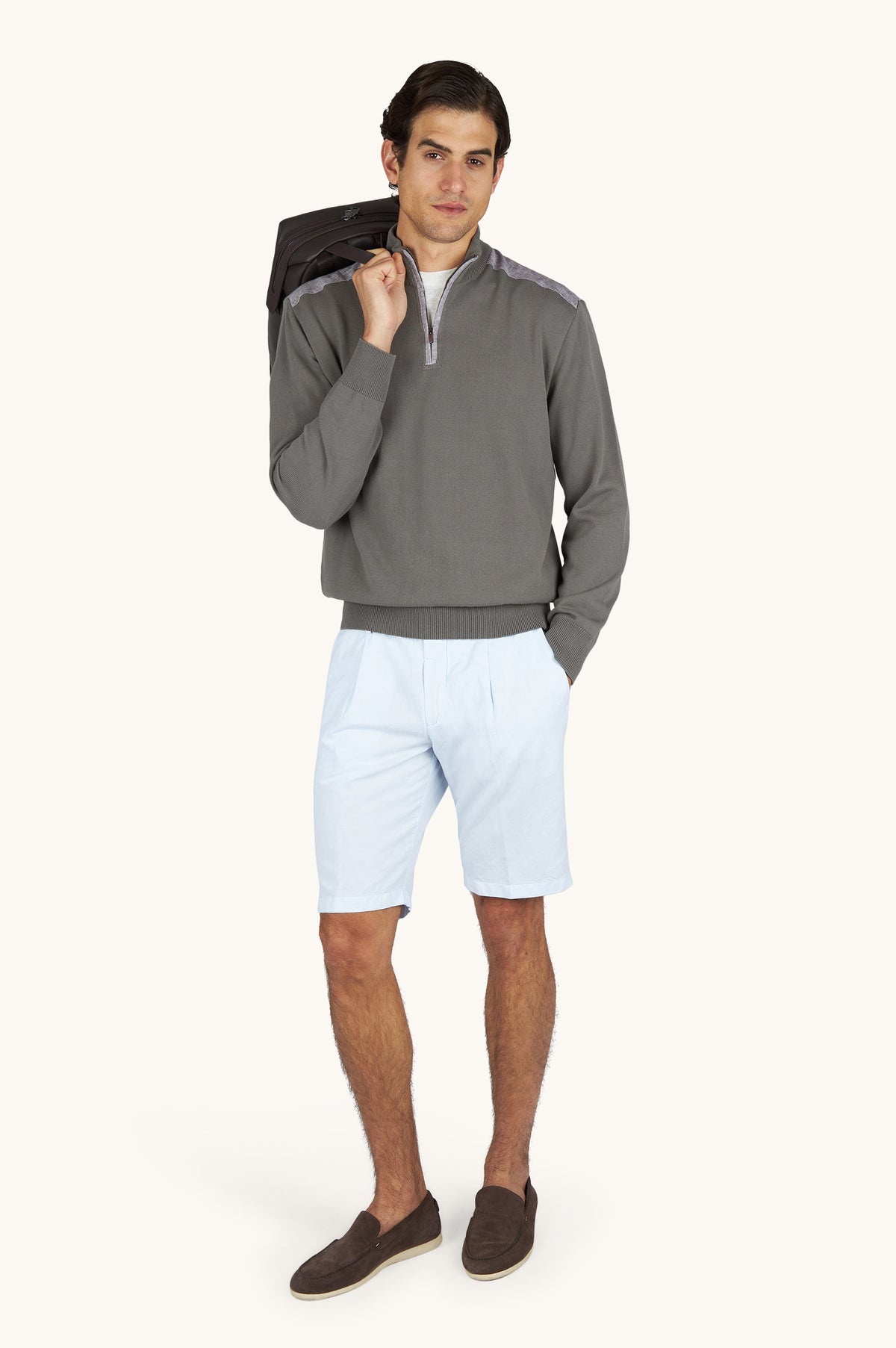 Paul Shark Brown Zip Knit 26411606 323