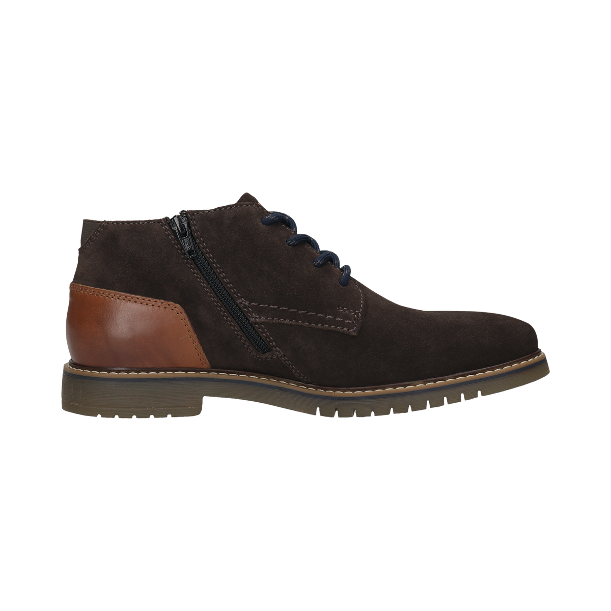Bugatti Grey Brown Lace Boots 331-8373H-1400 1100