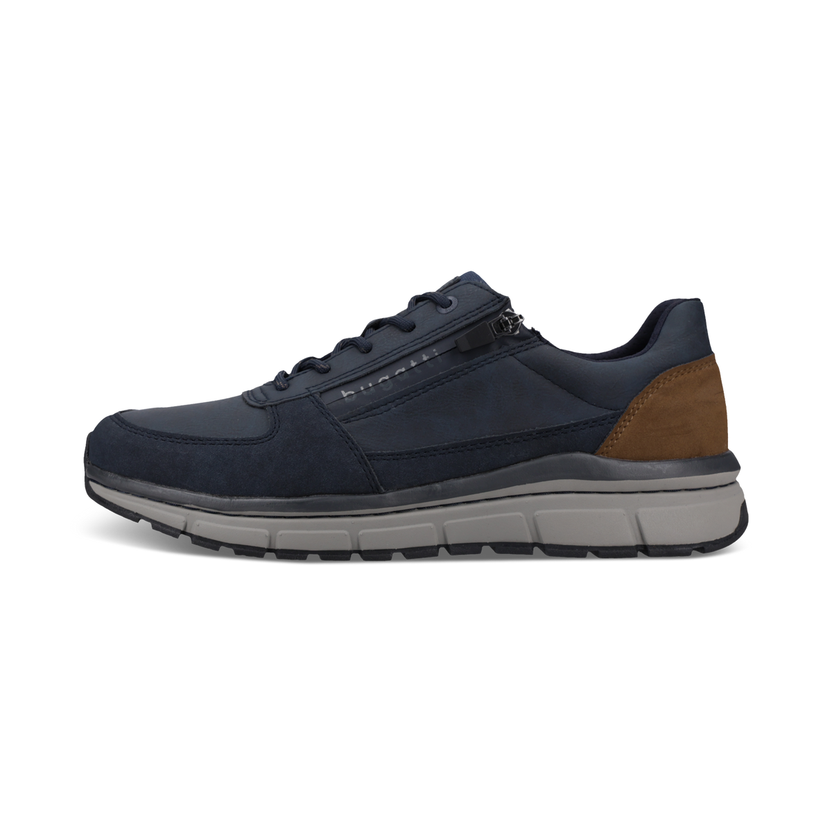 Bugatti Navy Lace Up Zip Shoe 331-AOS01-5200 4100