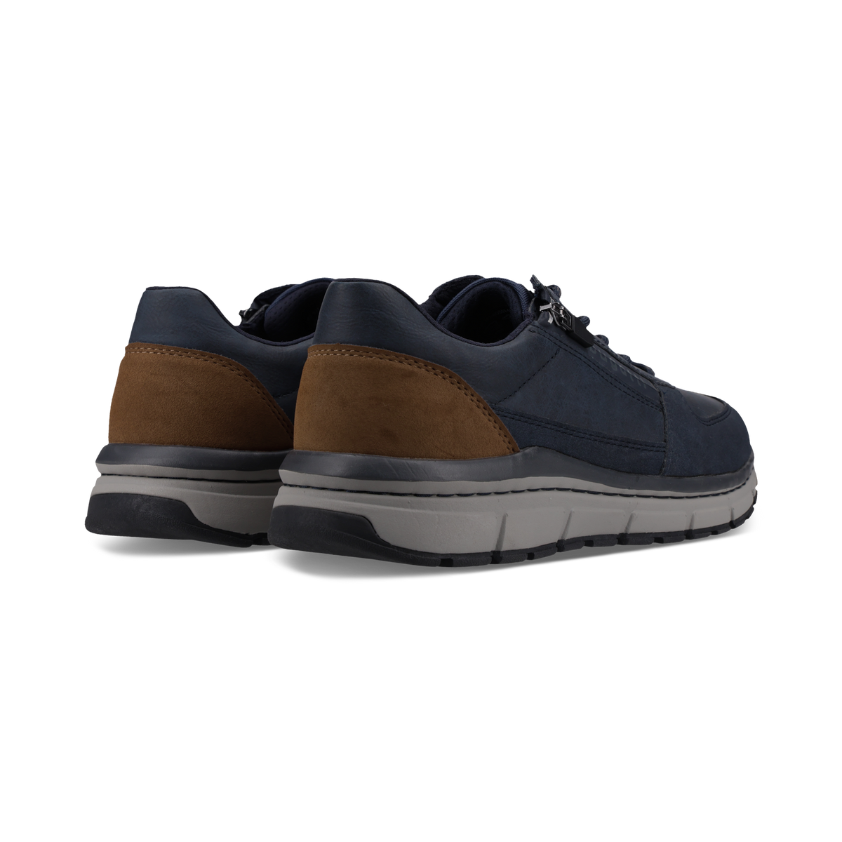 Bugatti Navy Lace Up Zip Shoe 331-AOS01-5200 4100