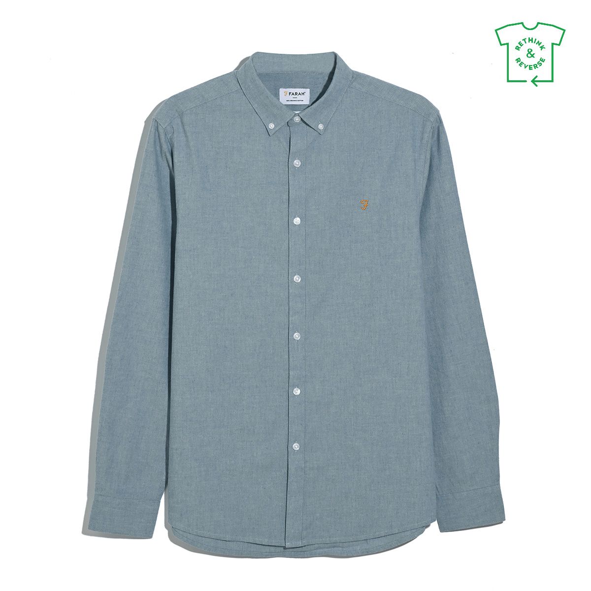 Farah Blue Shirt F4WHF029 401