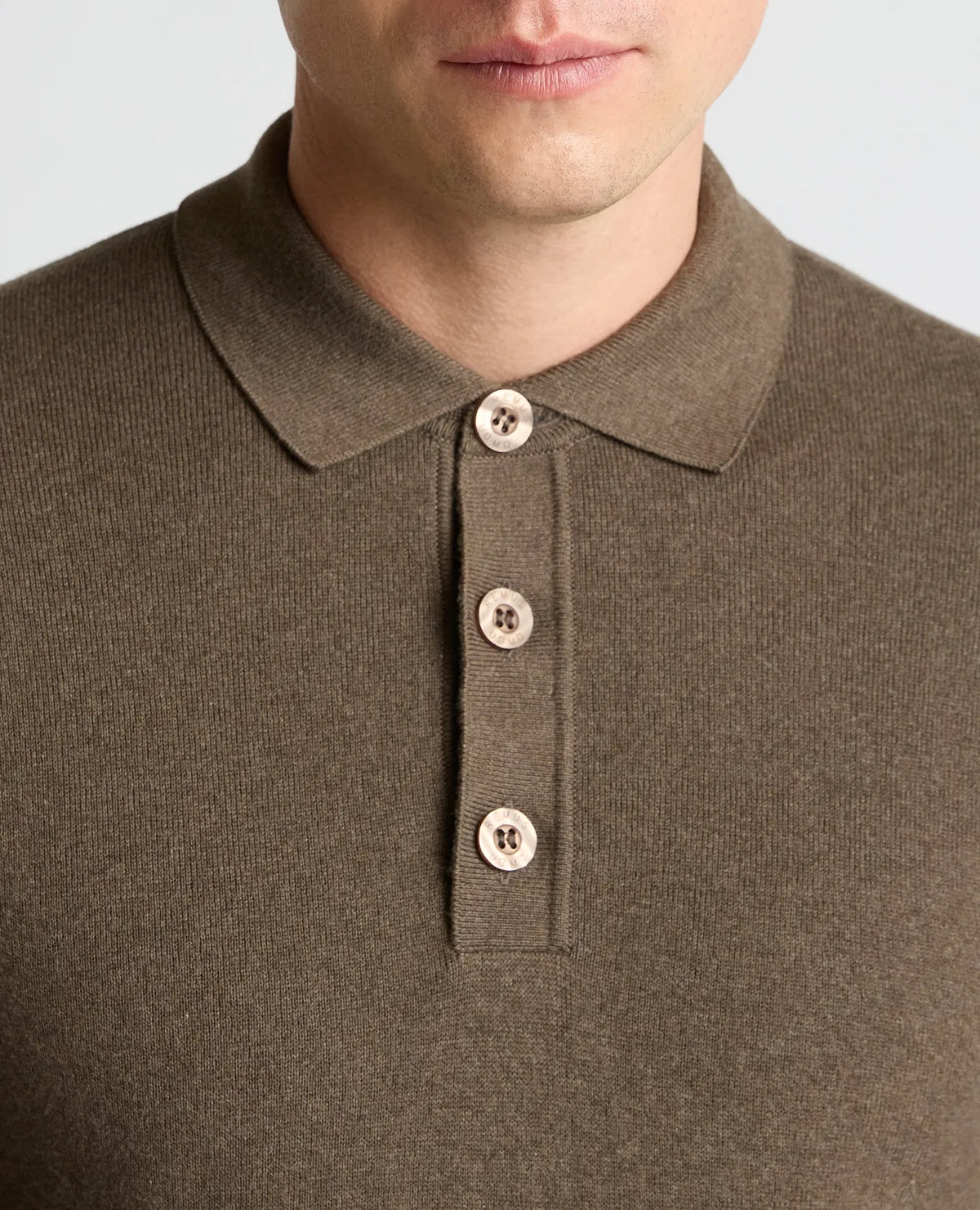 Remus Uomo Brown Long Sleeve Polo 58690 47