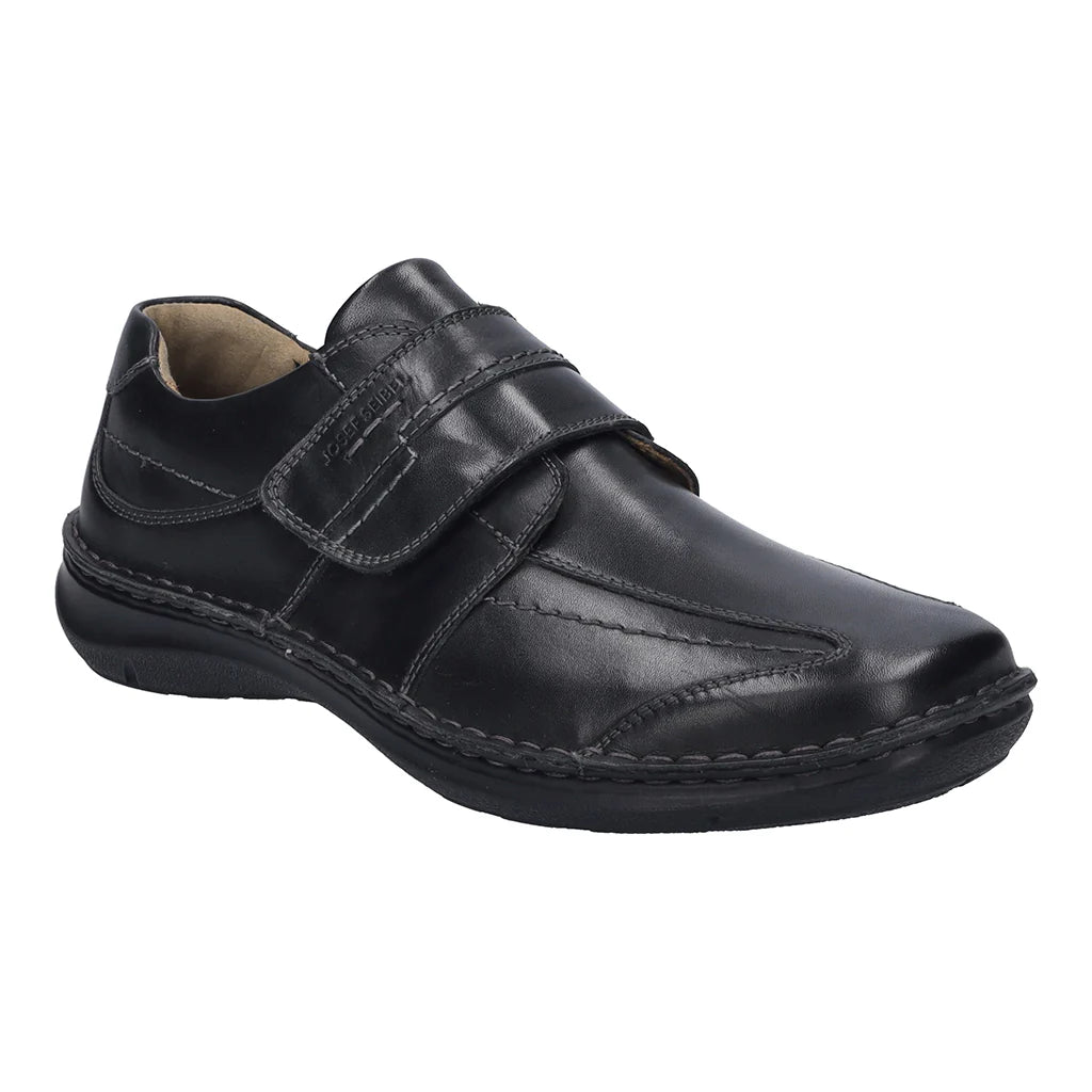 Josef Seibel Black Velcro Shoe New Anvers 02