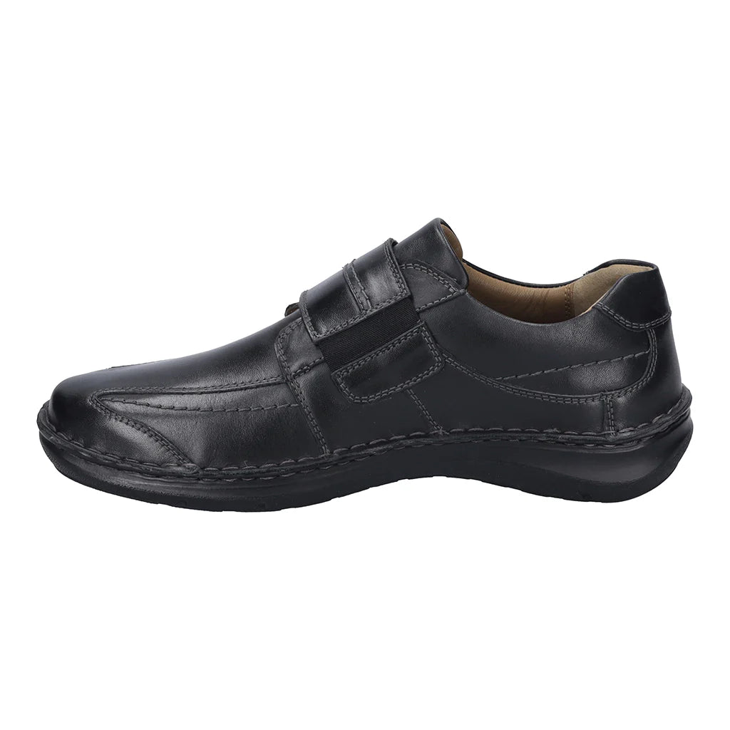 Josef Seibel Black Velcro Shoe New Anvers 02