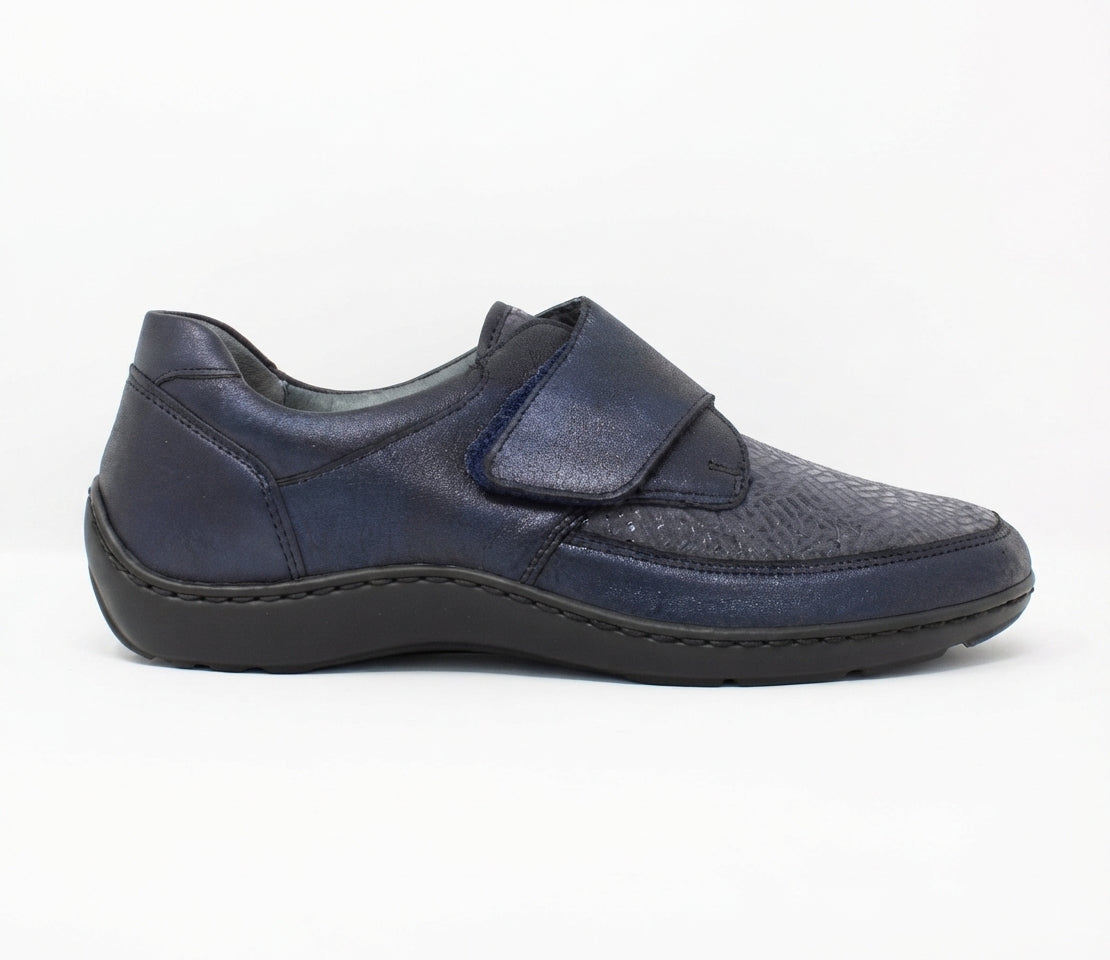 Waldlaufer Henni H Fit Navy Velcro Shoe 496H31 330 194