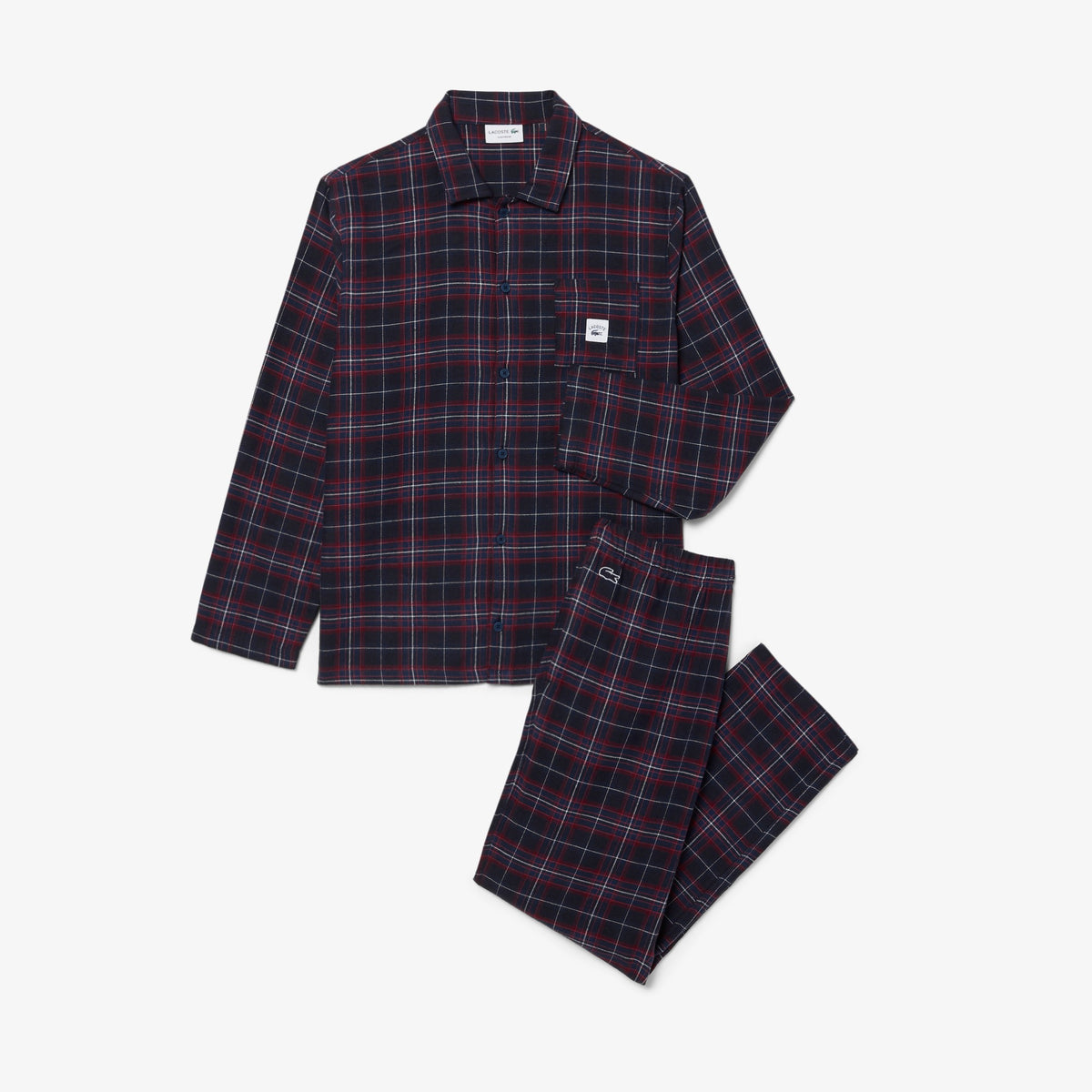 Lacoste Navy Burgundy Pyjamas 4H9126