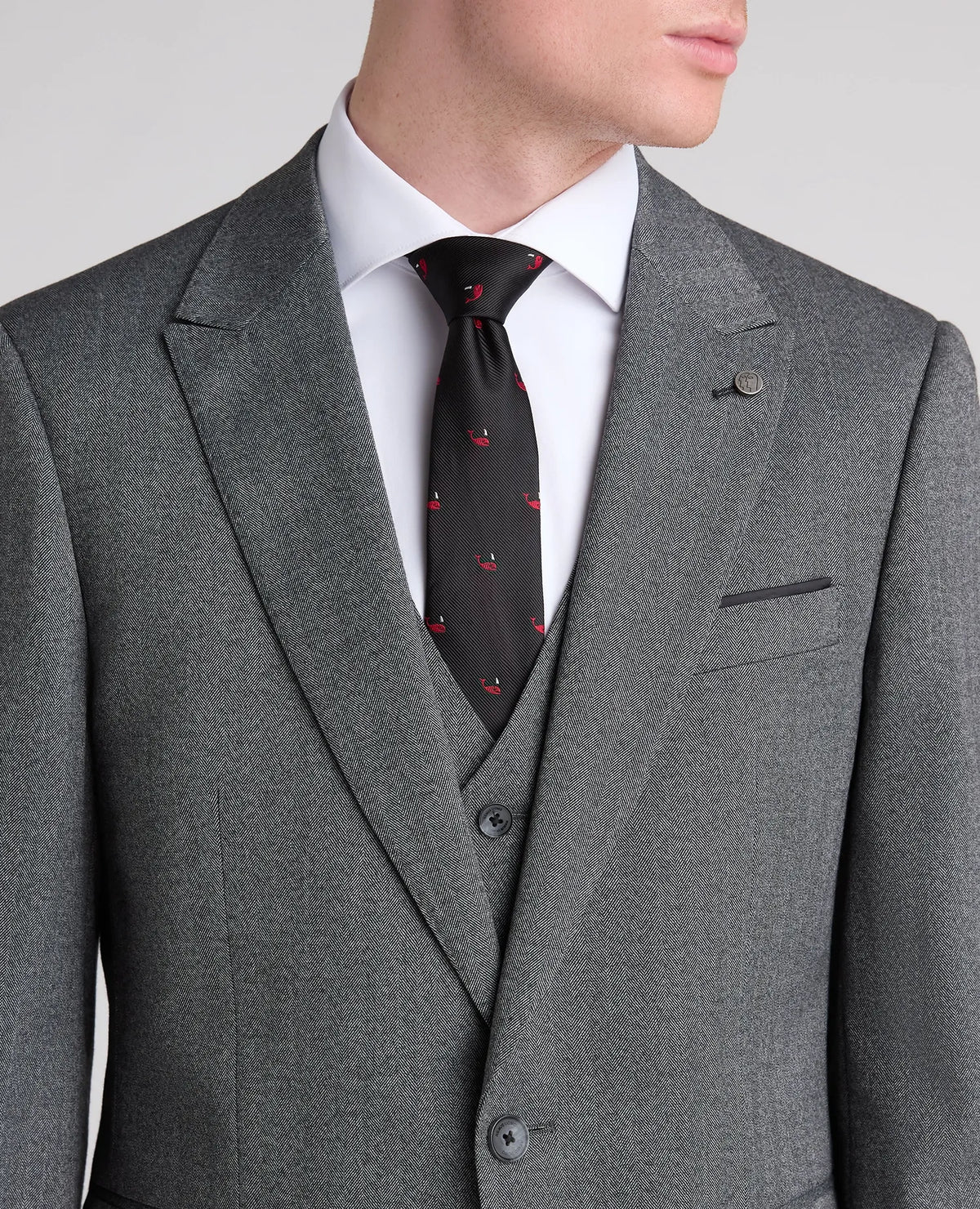 Remus Uomo Pepe Grey Suit Jacket 12746 07