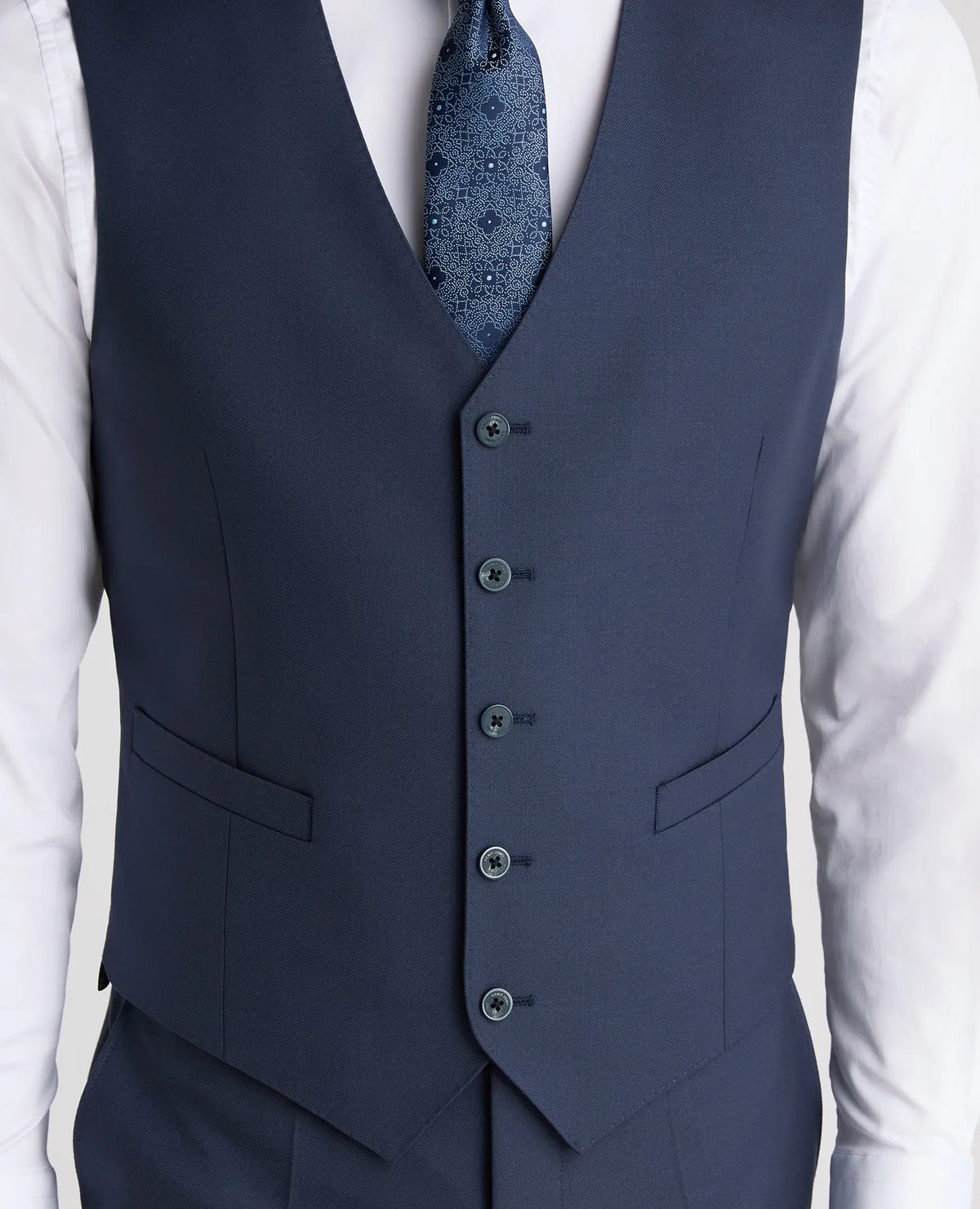Remus Uomo Peppe Blue Waistcoat 52741 27
