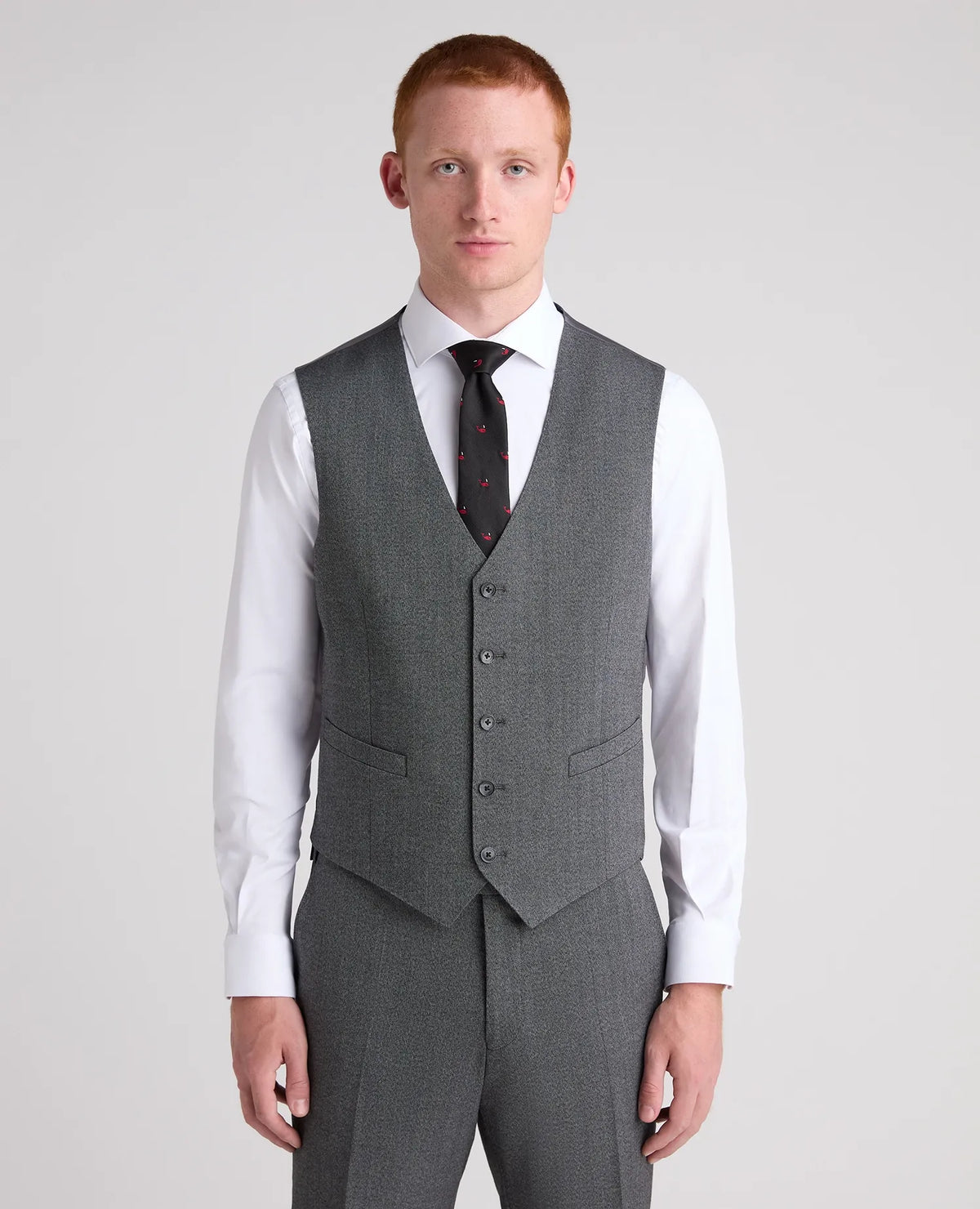 Remus Uomo Peppe Grey Waistcoat 52746 07