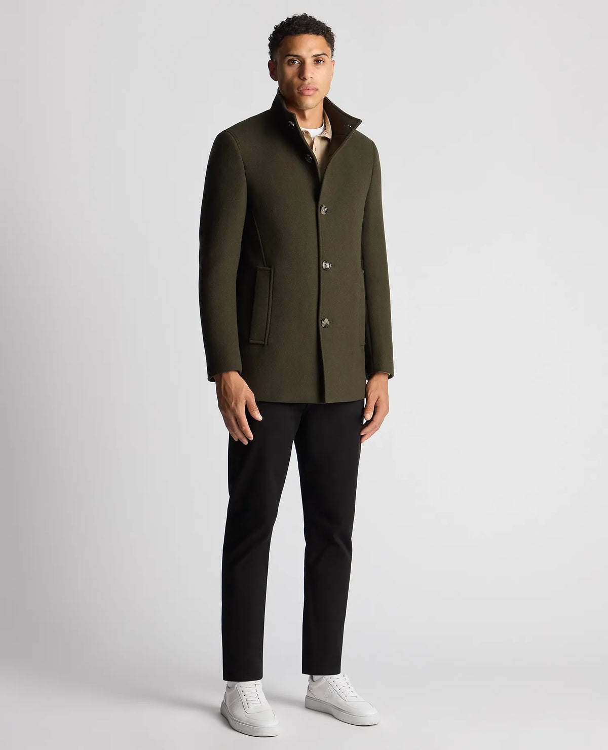 Remus Uomo Jonah Green Wool Coat 90374 37
