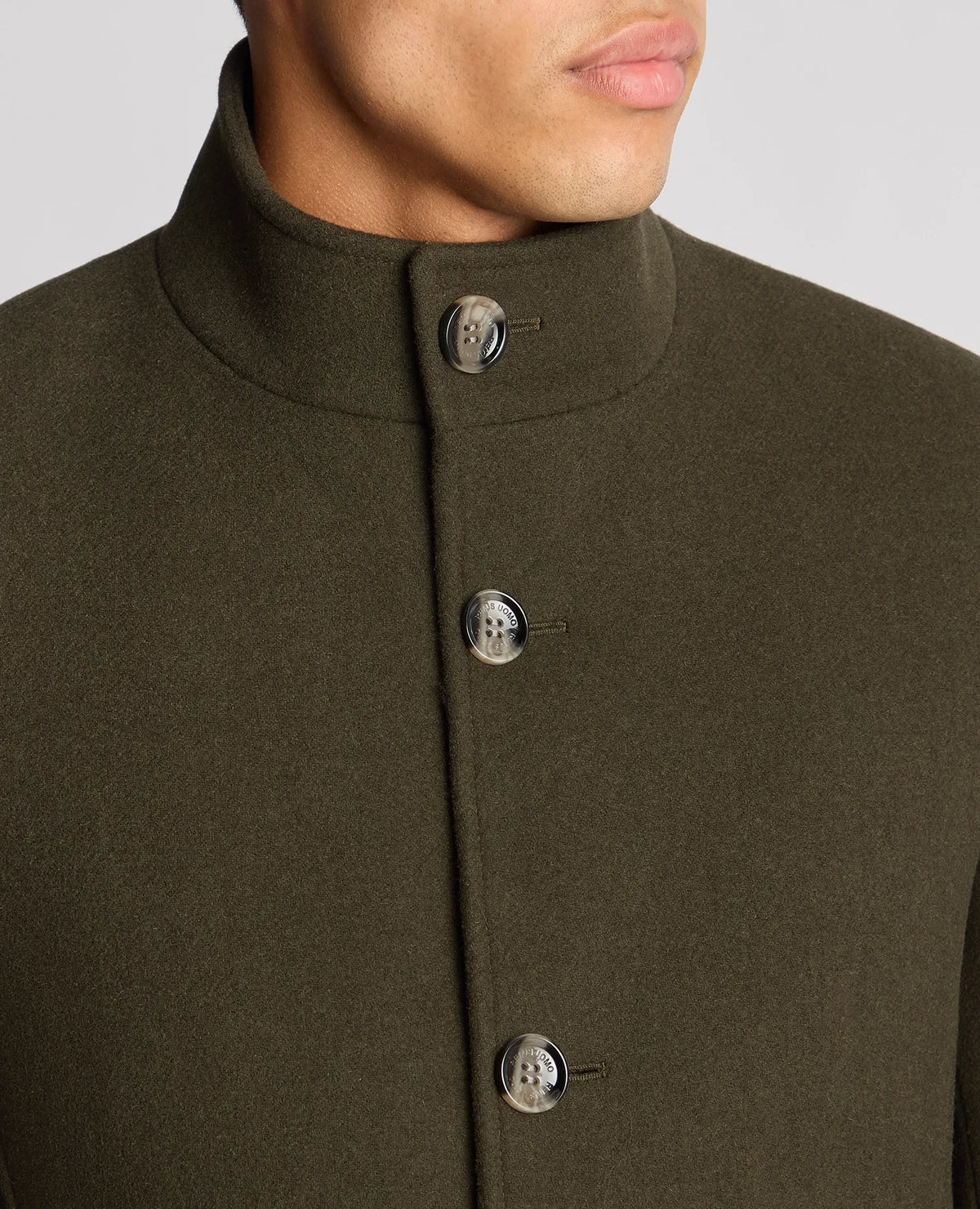 Remus Uomo Jonah Green Wool Coat 90374 37