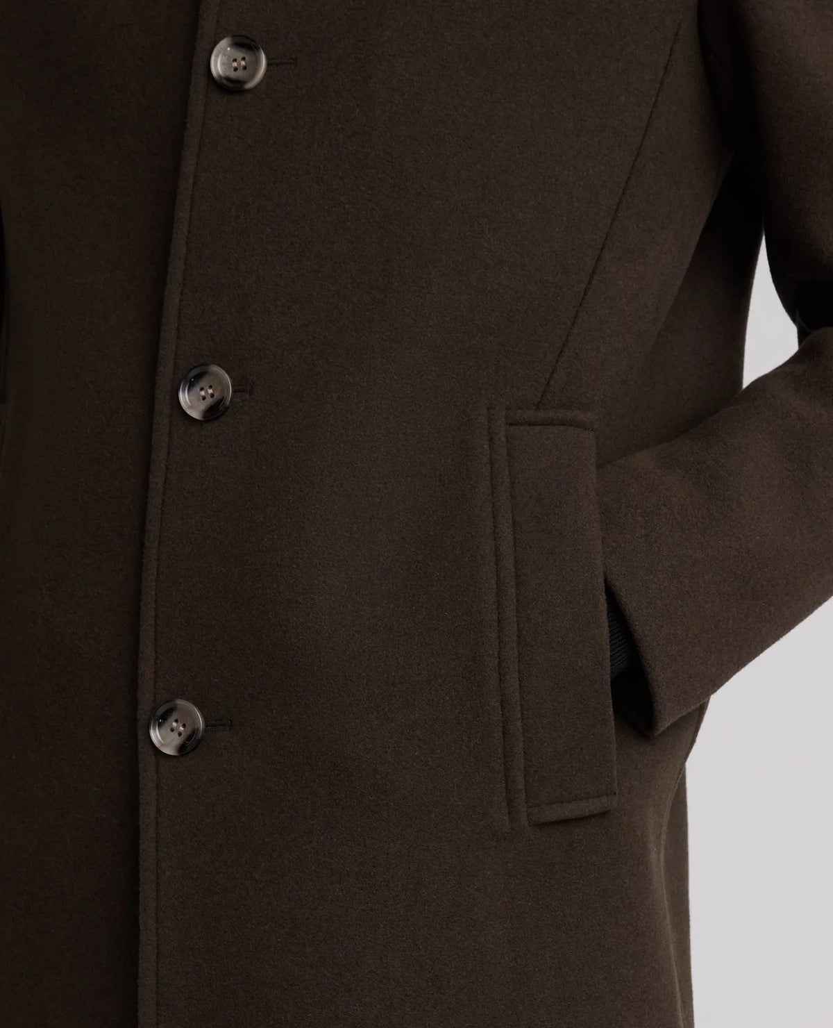 Remus Uomo Jonah Wool Coat Dark Green 90374 38