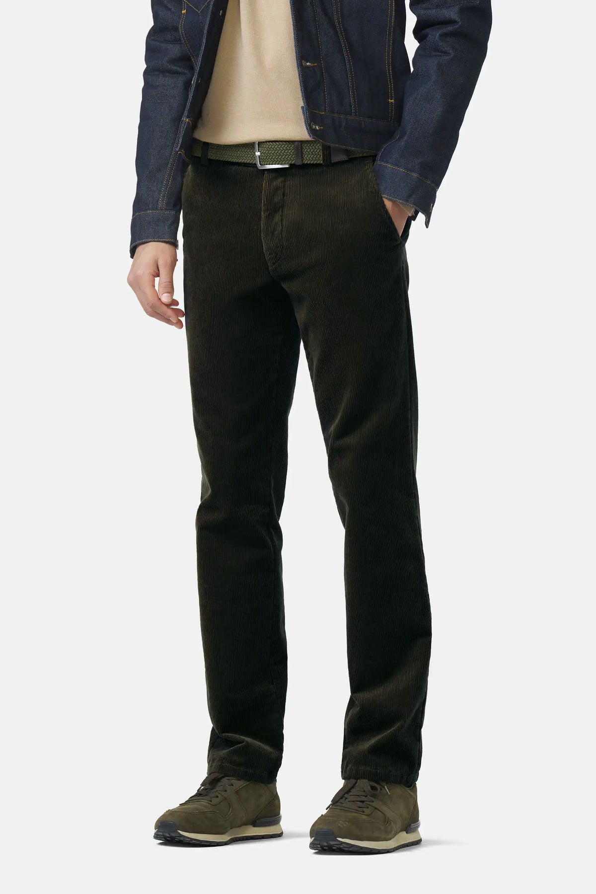 Meyer Roma Olive Green Cords 3708 27