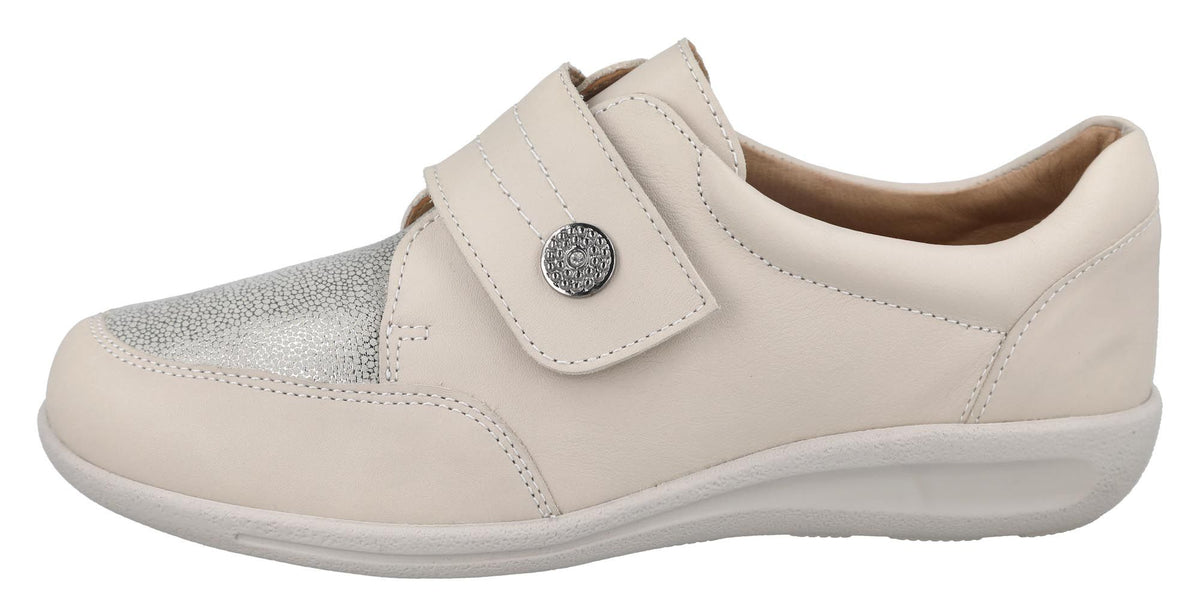 Easy B Beige Velcro Shoes Ember 2V