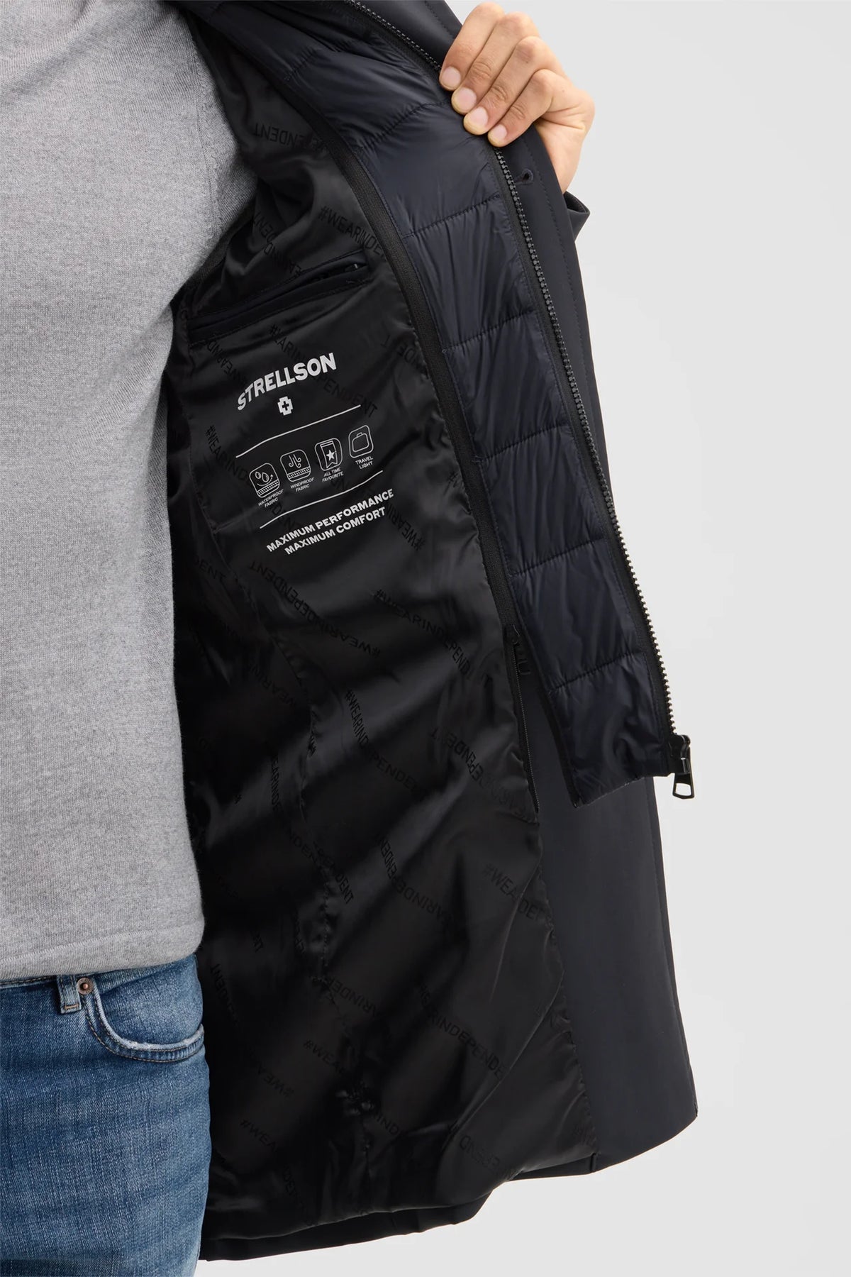 Strellson Navy Coat Finlay Flex 12