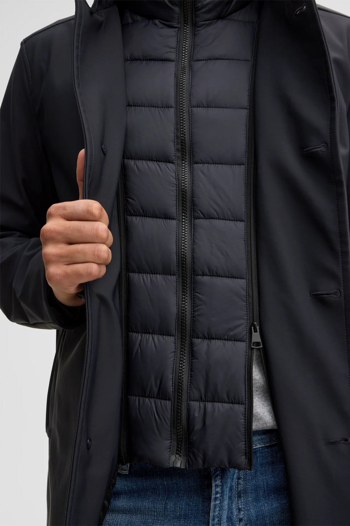 Strellson Navy Coat Finlay Flex 12