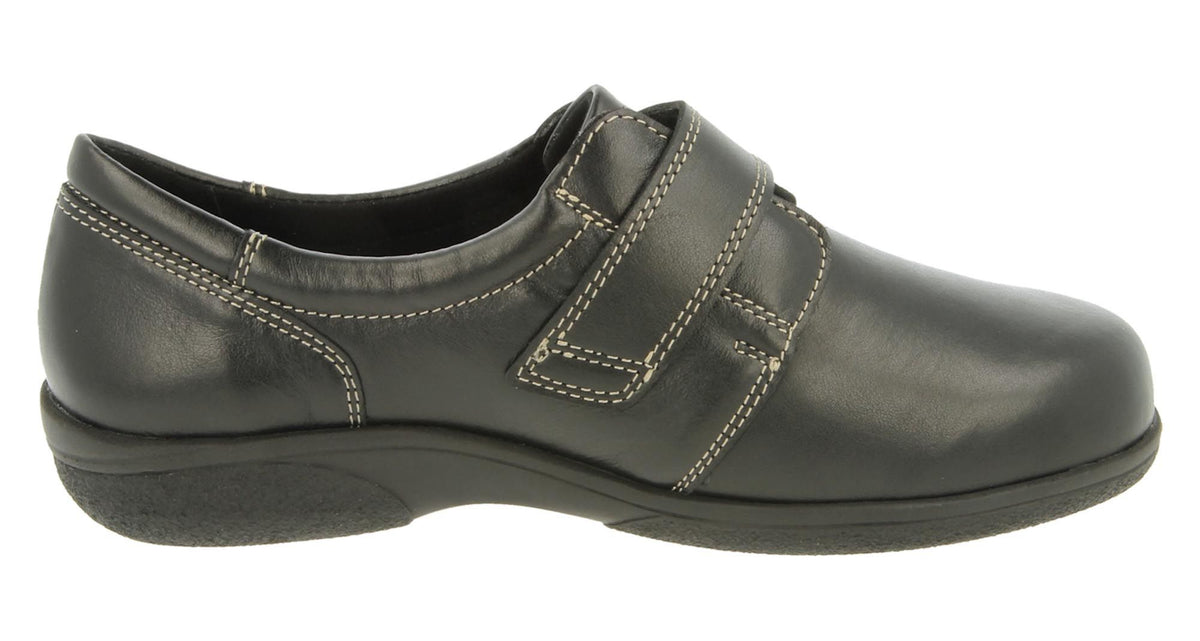 Easy B Velcro Shoe Black Rory 2V