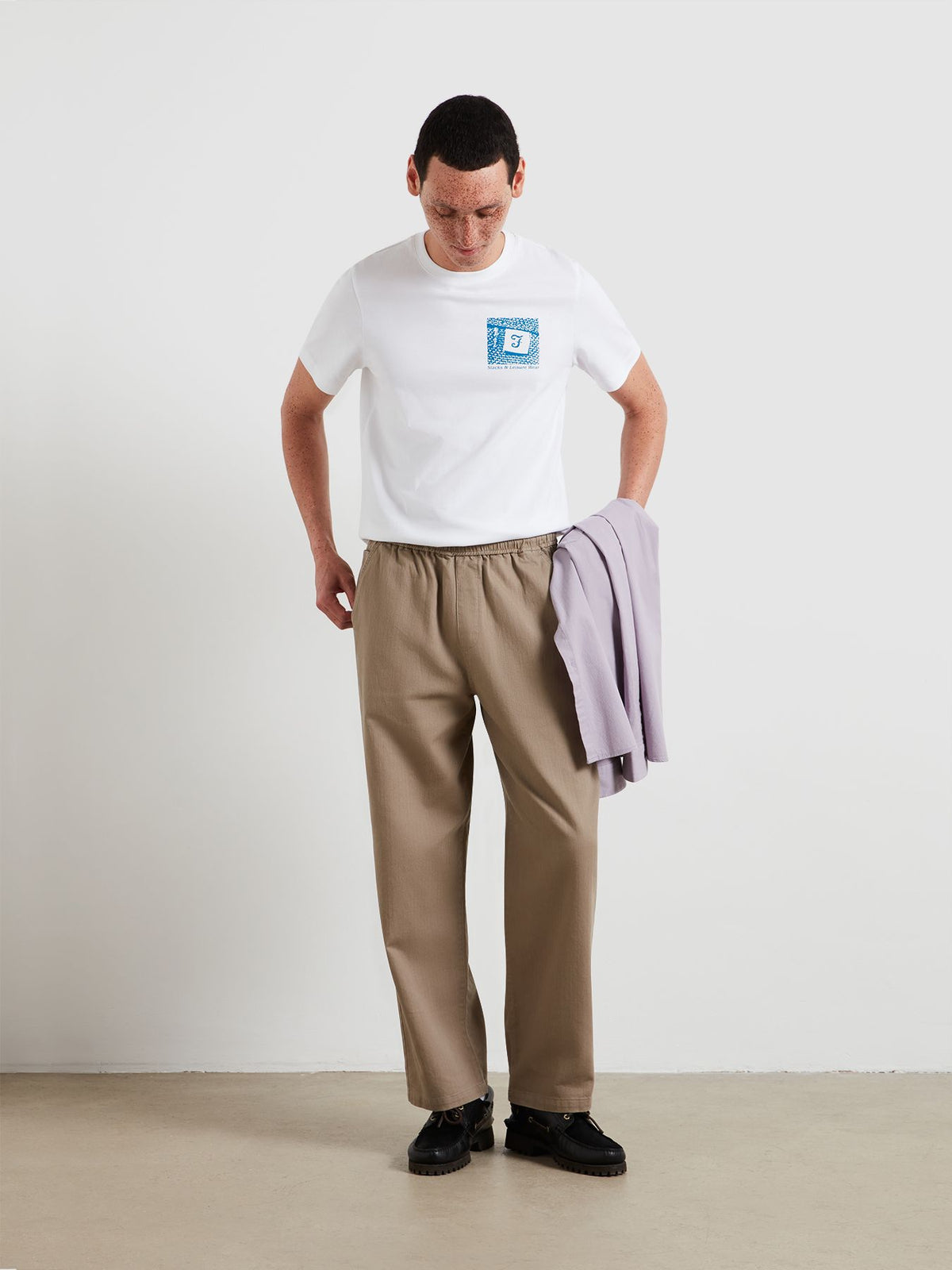 Farah White Backprint Tee F4KSG043 104