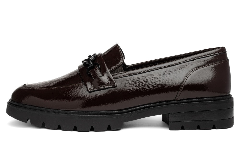Ara Burgundy Leather Loafer 12-11219-19