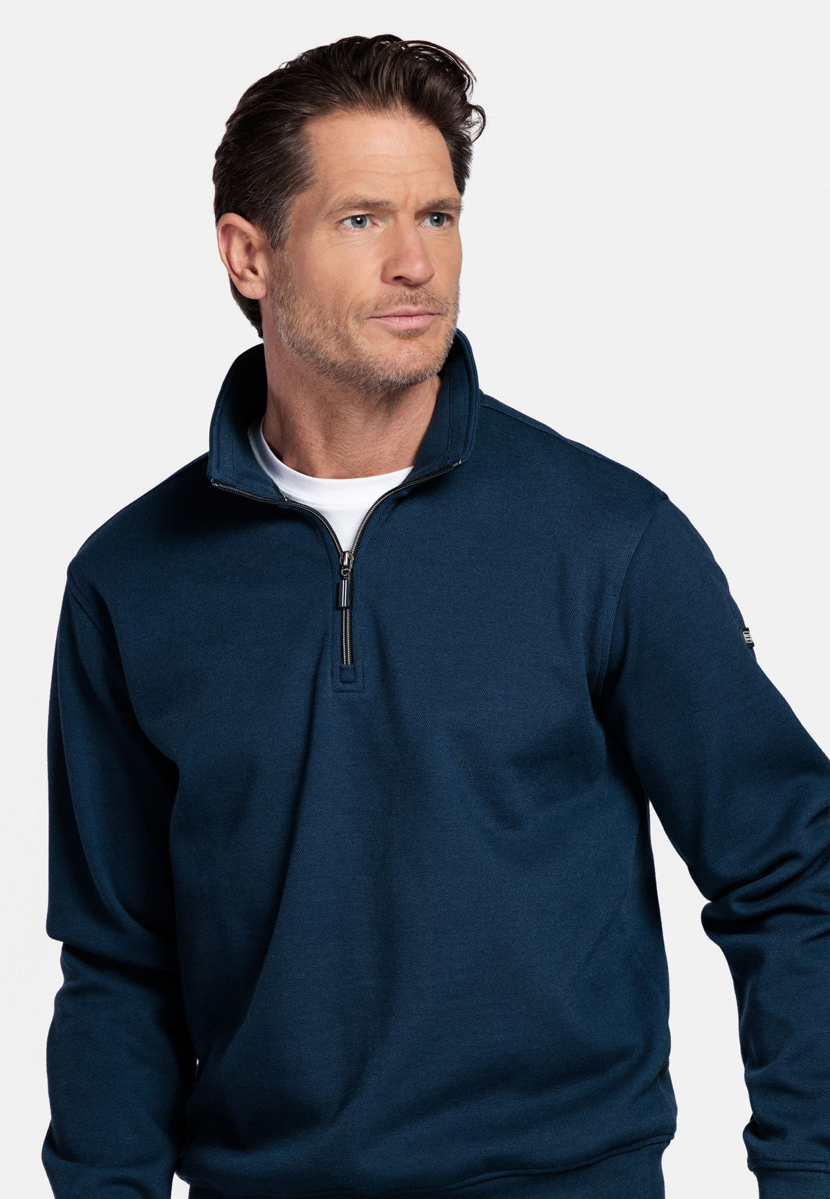 Baileys Navy Blue Zip Sweat 613165 69