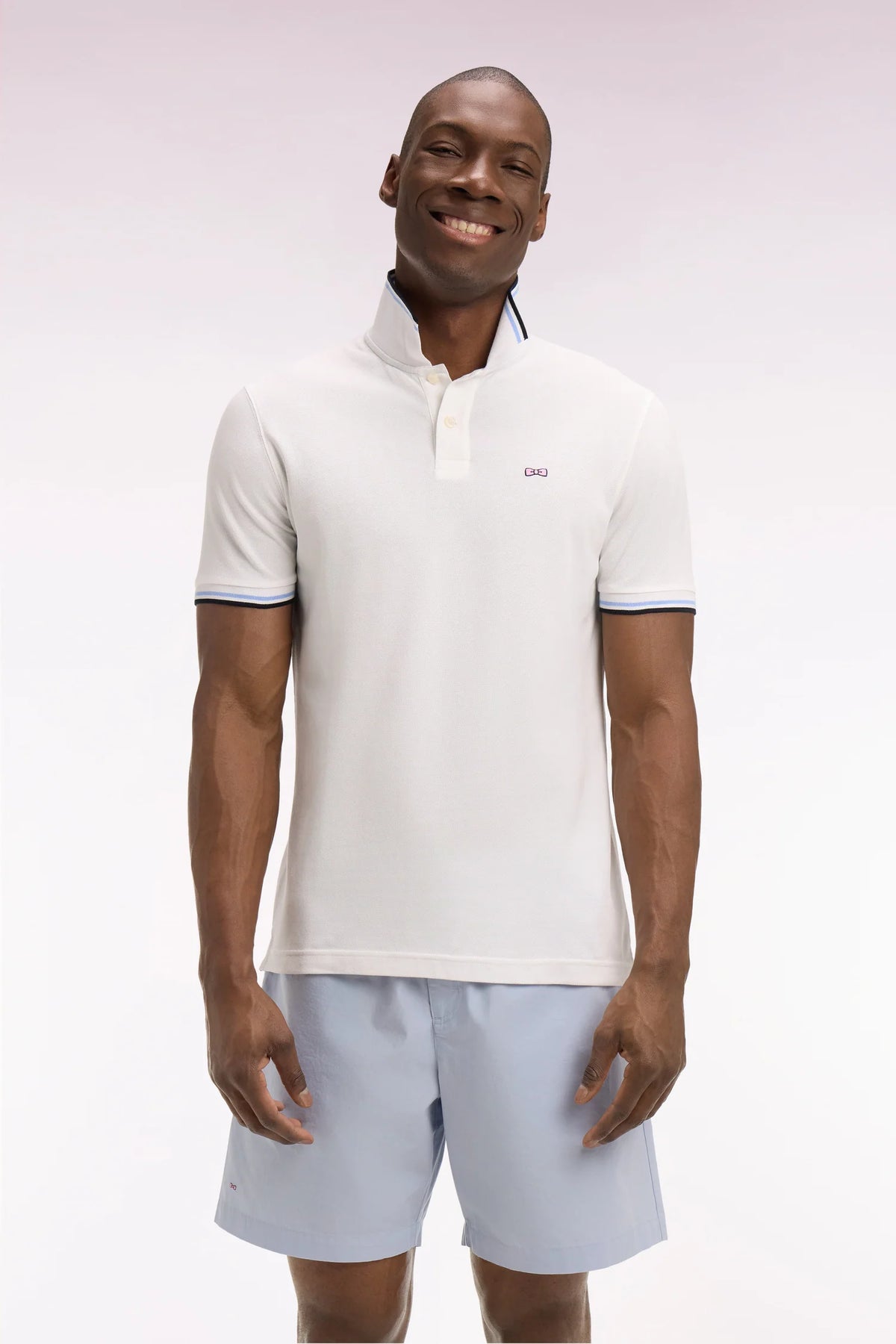 Eden Park White Tipped Polo E26MAIPC0013 bc