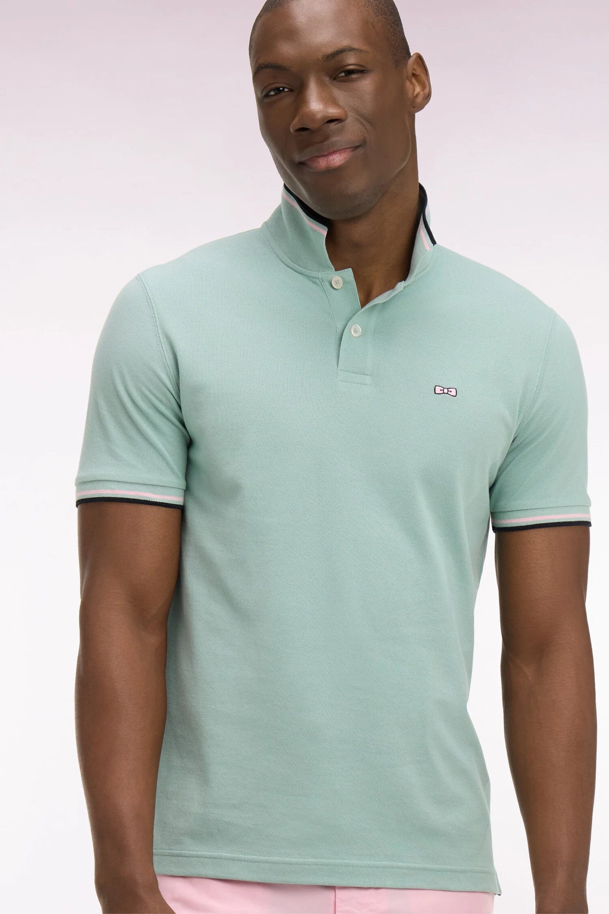 Eden Park Green Tipped Polo E26MAIPC0013 vem39