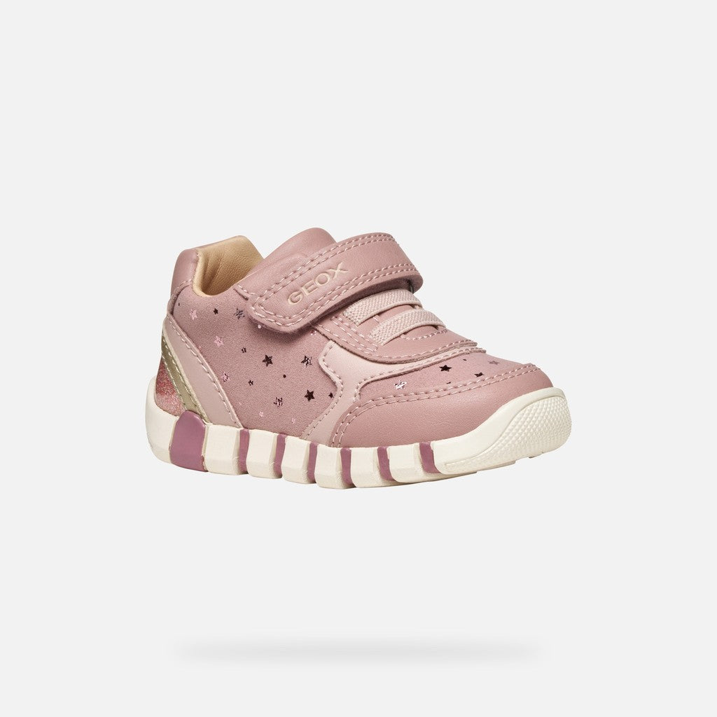 Geox Rose Pink Girls Trainers B5658B