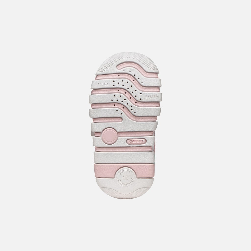 Geox White Lavender Trainers B3558C